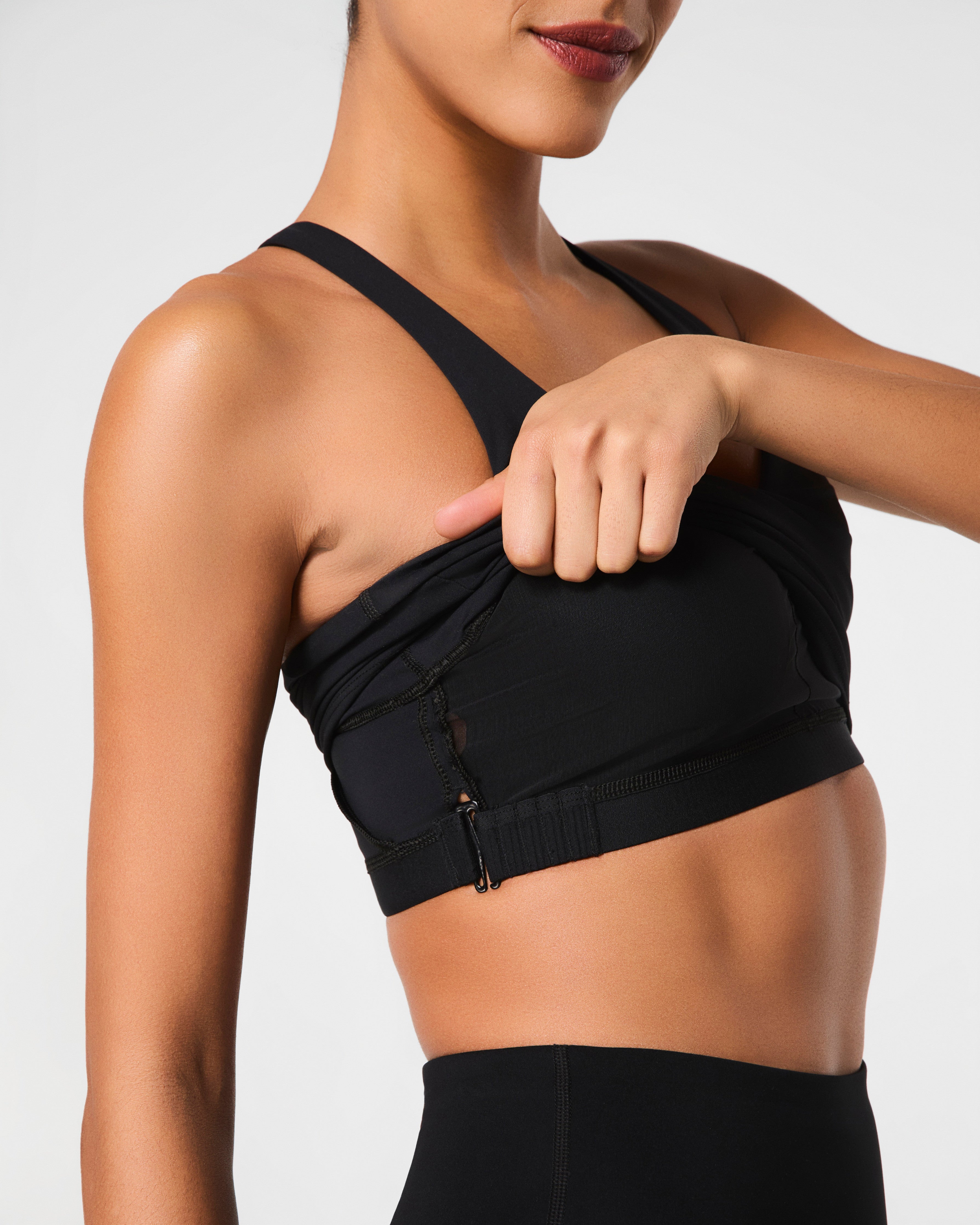 SPANX® Get Moving V-Neck Shelf Tank  Very Black