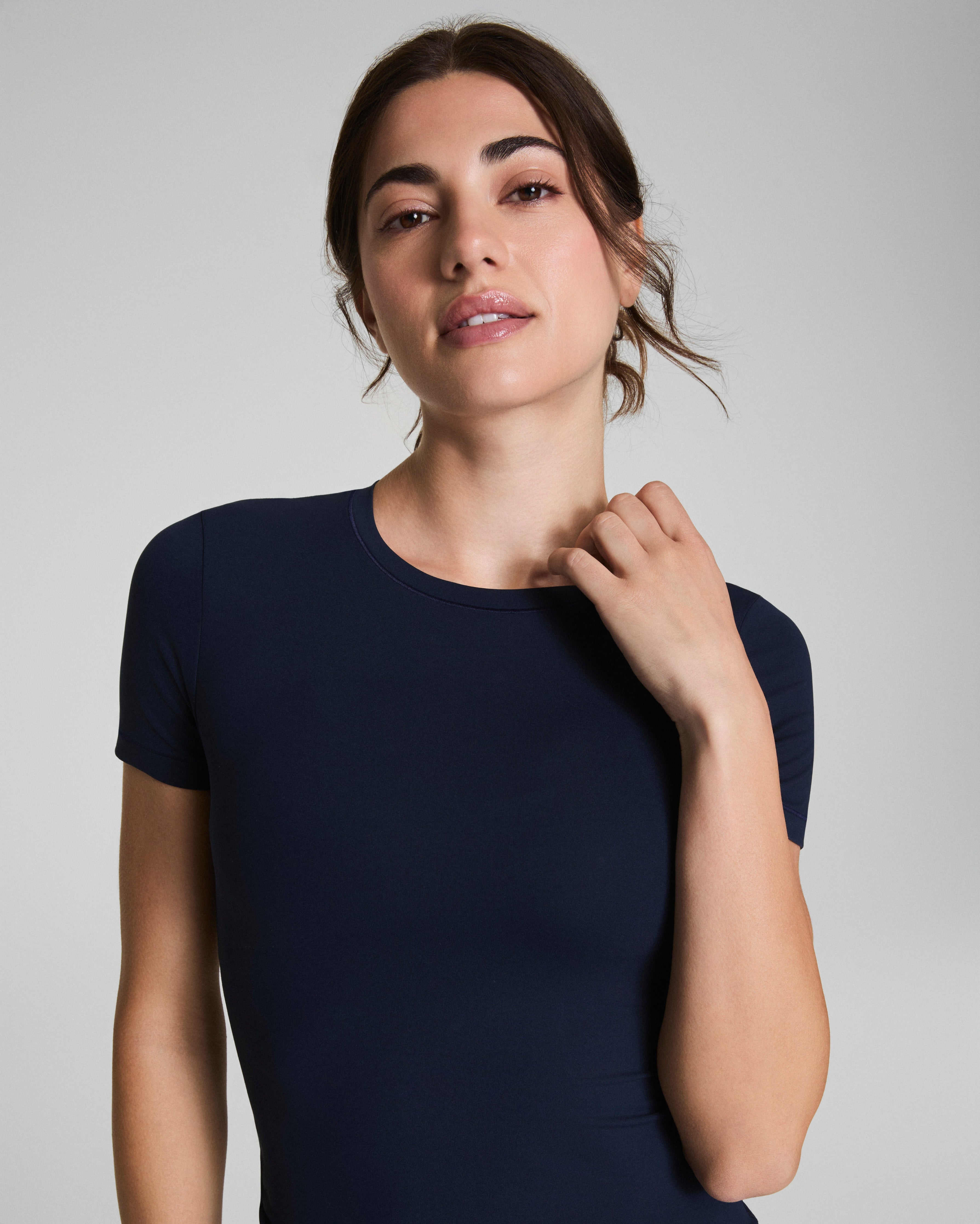 SPANX® BareNaked Tee  Timeless Navy