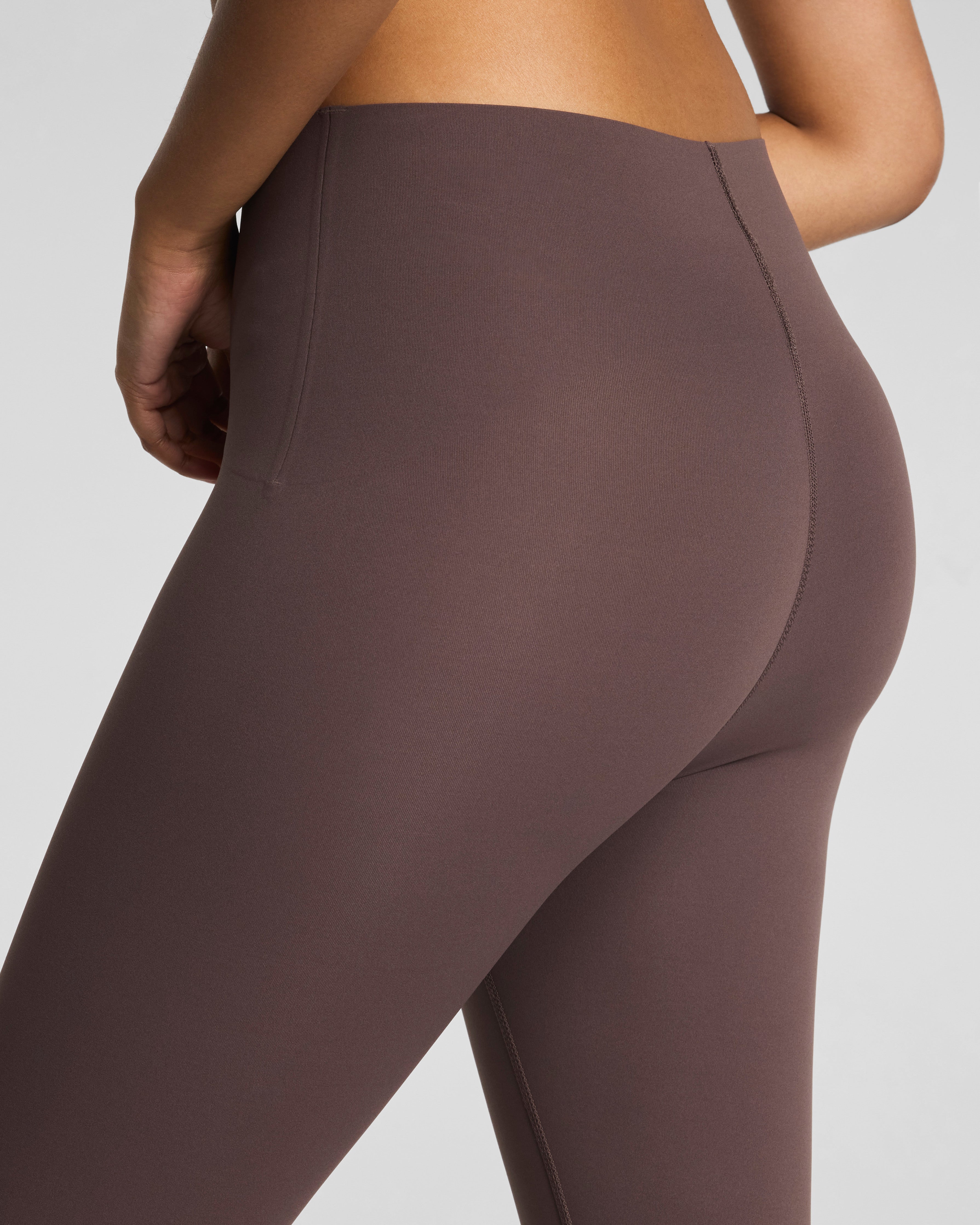 SPANXshape™ BodyLine 7/8 Leggings with Mid-Tummy Compression | Dark Cacao