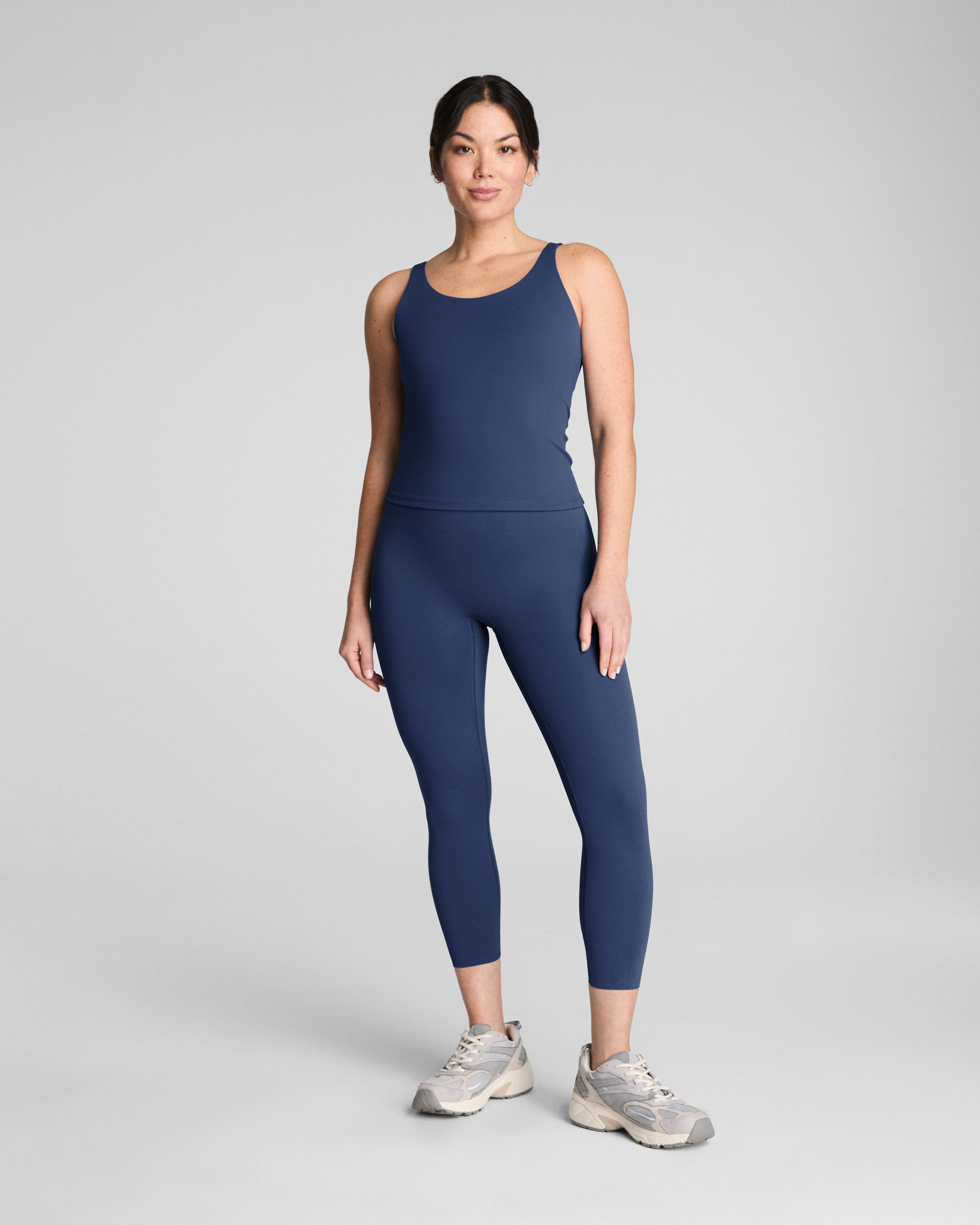 SPANXshape™ CoreLuxe 7/8 Leggings with Mid-Tummy Compression  Faded Indigo