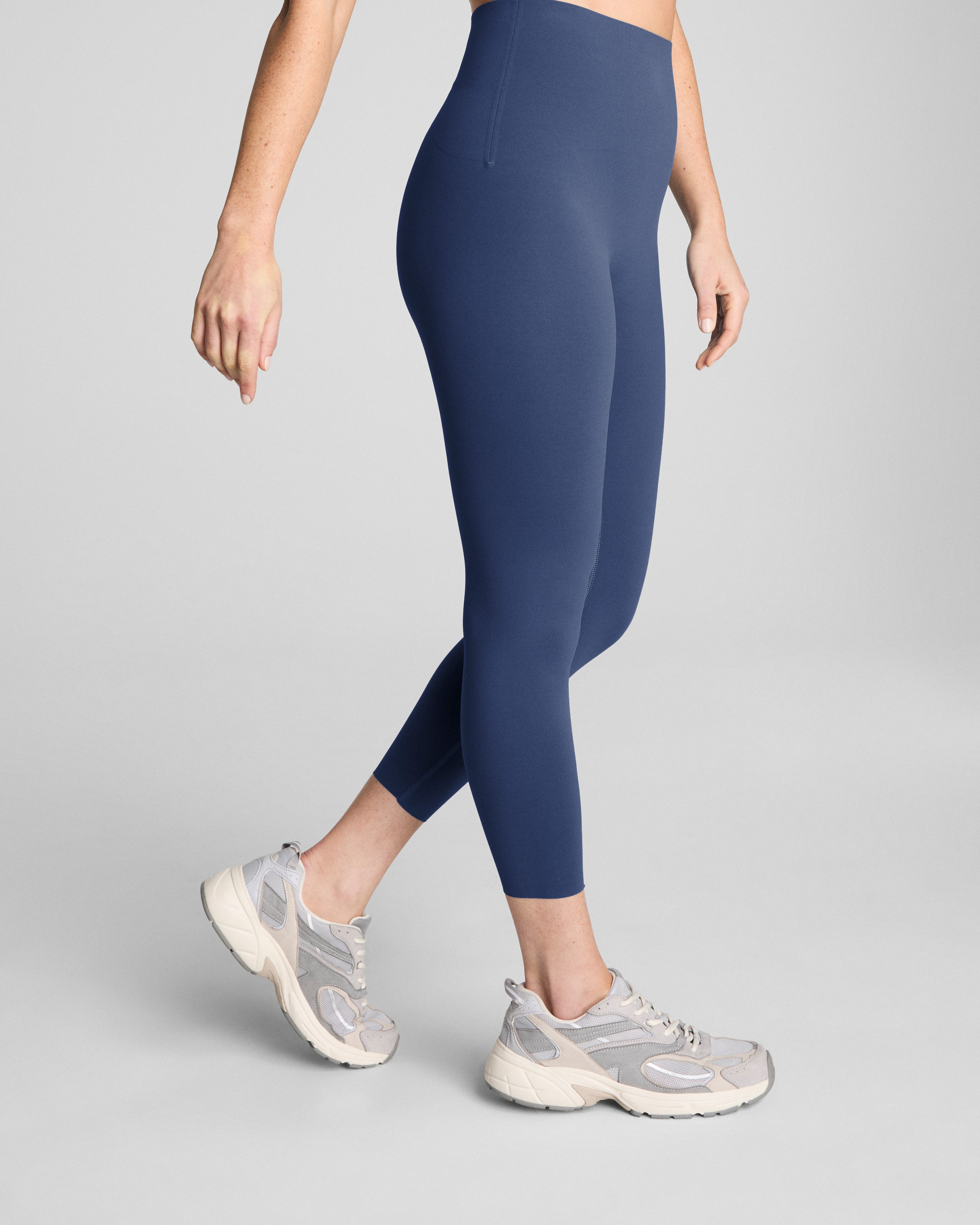 SPANXshape™ CoreLuxe 7/8 Leggings with Mid-Tummy Compression  Faded Indigo