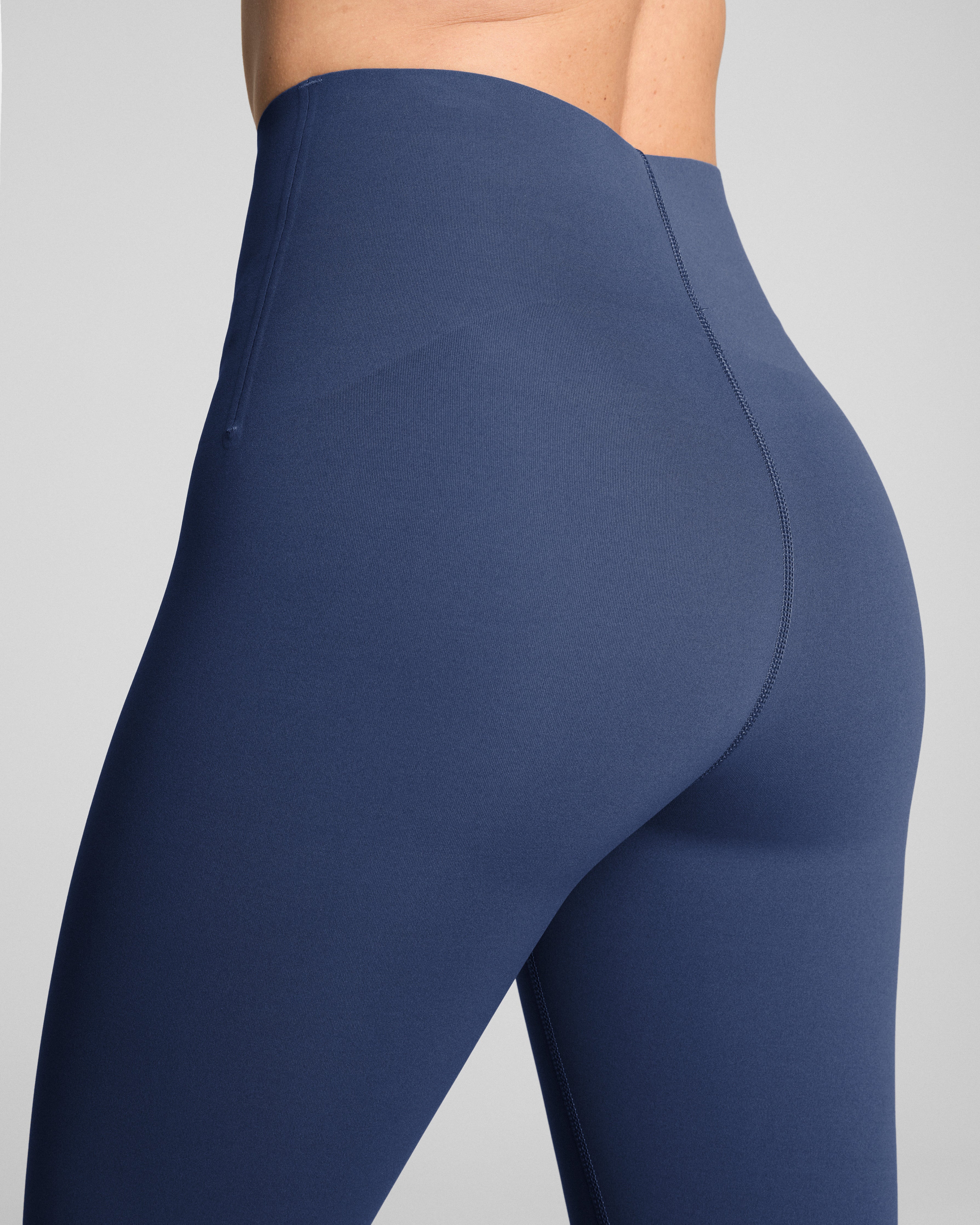 SPANXshape™ CoreLuxe 7/8 Leggings with Mid-Tummy Compression  Faded Indigo