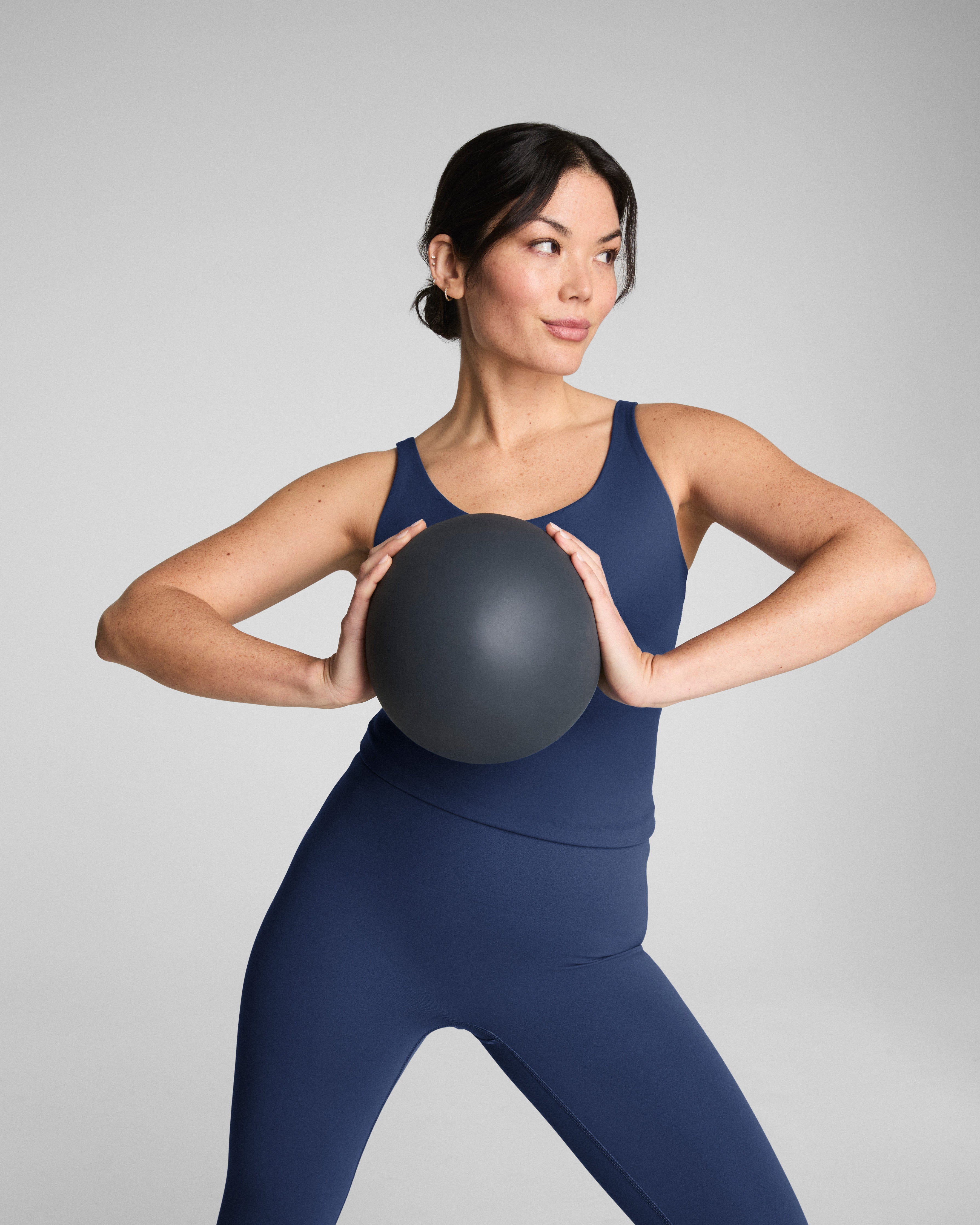 SPANXshape™ CoreLuxe 7/8 Leggings with Mid-Tummy Compression  Faded Indigo