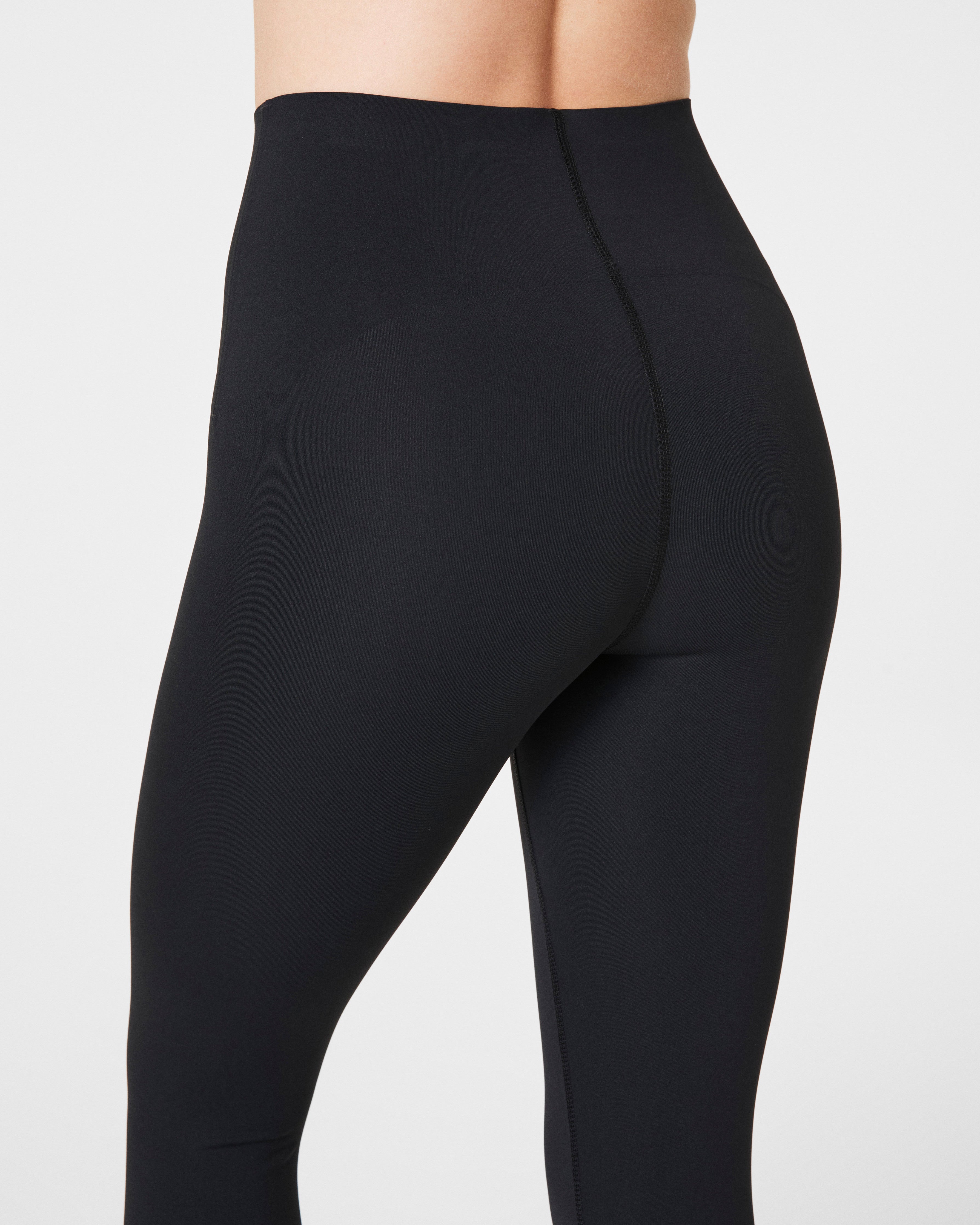 SPANXshape™ BodyLine 7/8 Leggings with Mid-Tummy Compression | Very Black