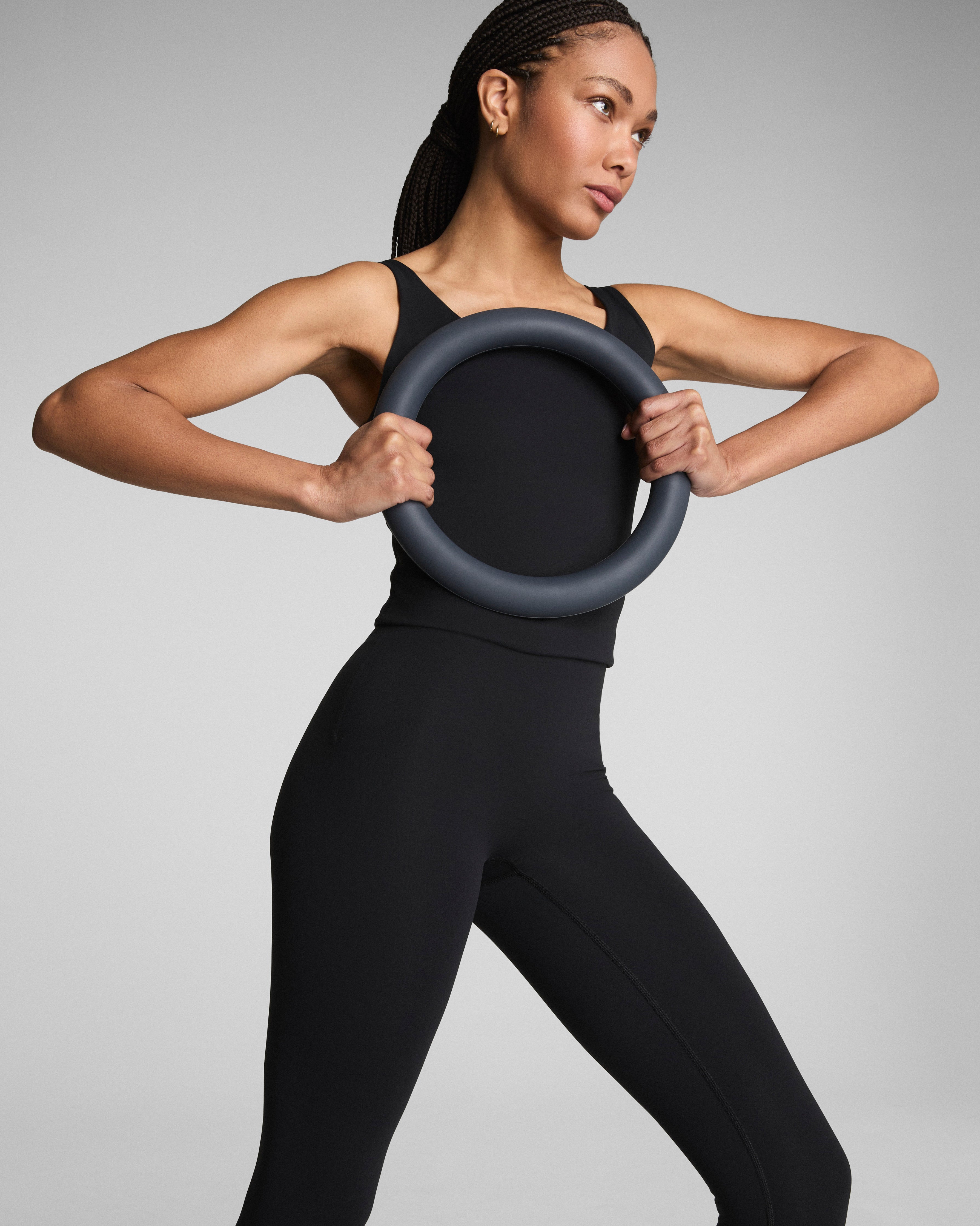 SPANXshape™ BodyLine 7/8 Leggings with Mid-Tummy Compression | Very Black
