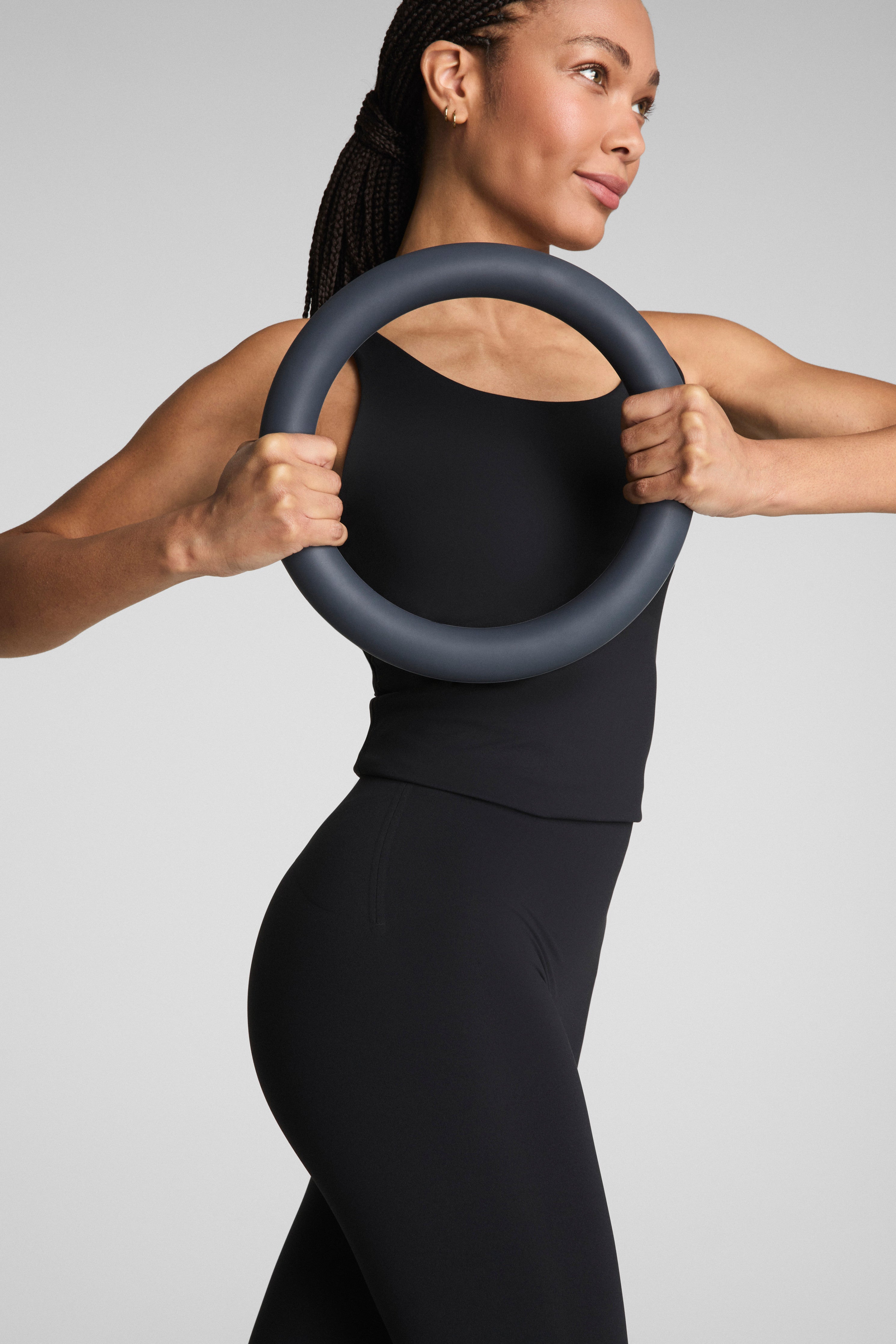 SPANXshape™ BodyLine 7/8 Leggings with Mid-Tummy Compression | Very Black