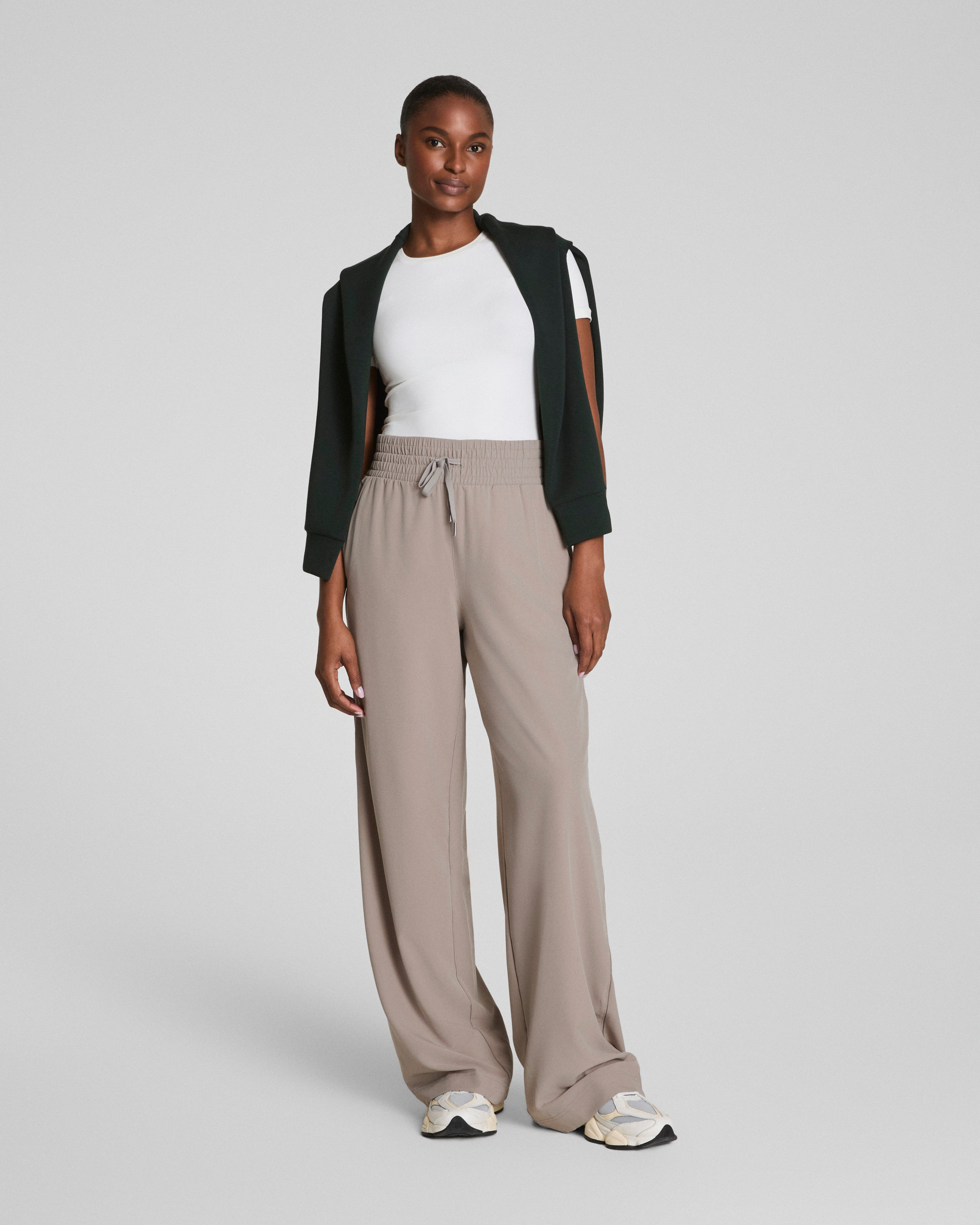 SPANXsmooth™ On the Move Wide Leg Pant  Stone Grey
