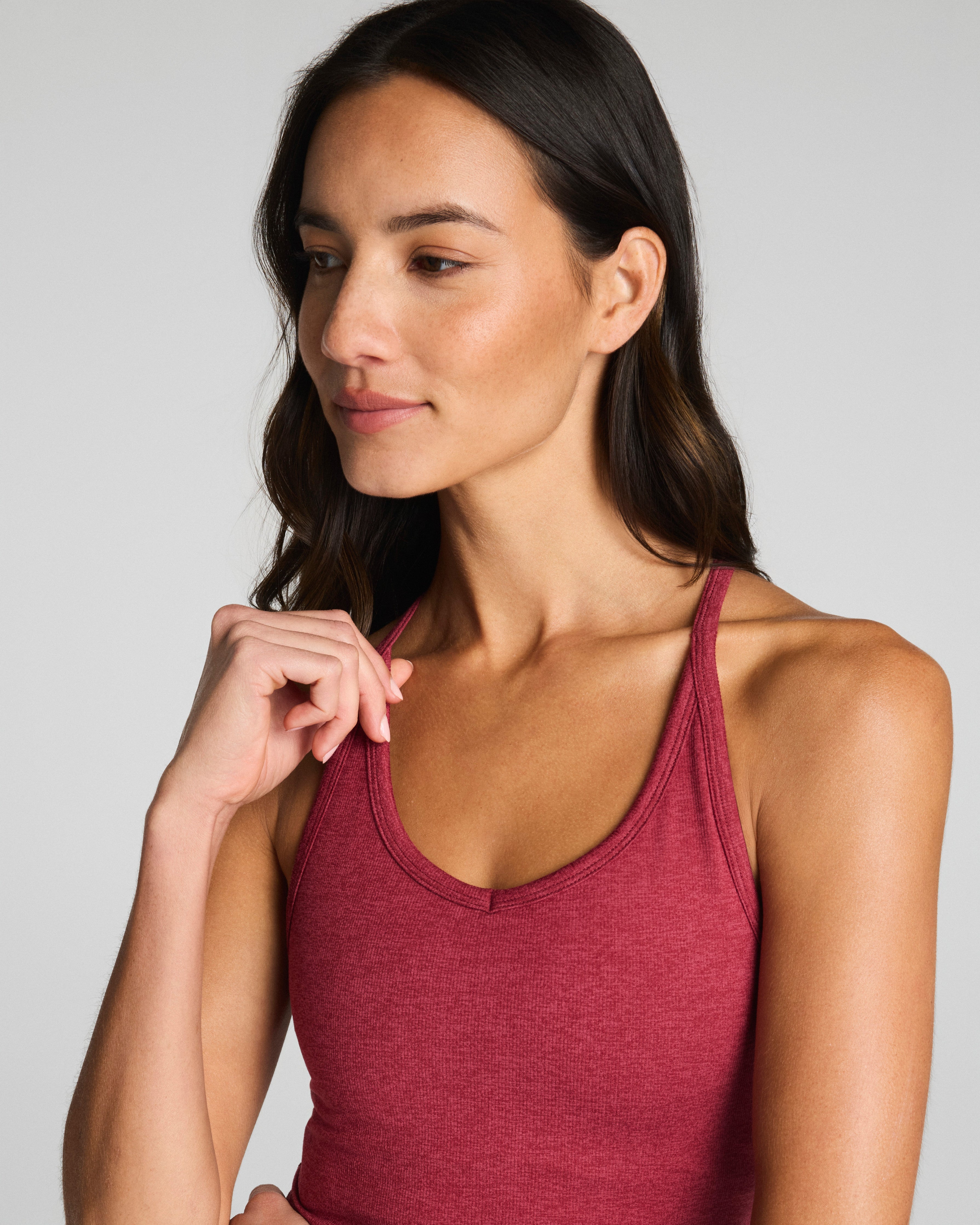 SPANXsupersmooth™ SoftStretch Rib V-Neck Shelf Tank