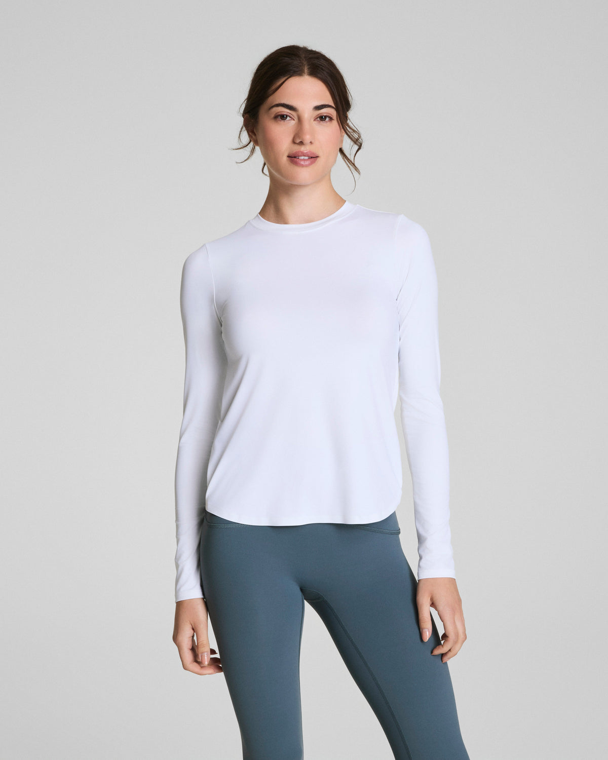 SPANX® Activate Long Sleeve Top  Vivid White