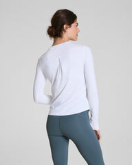 SPANX® Activate Long Sleeve Top  Vivid White