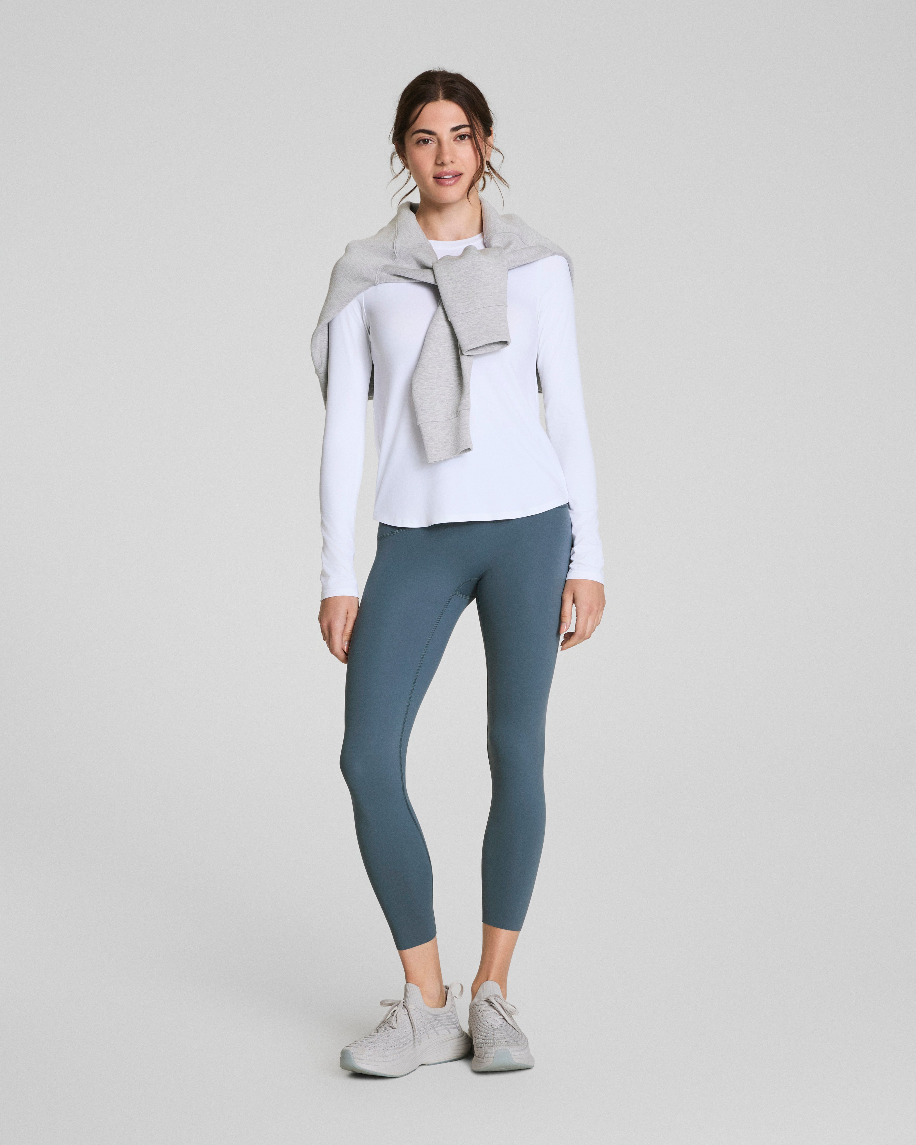 SPANX® Activate Long Sleeve Top  Vivid White