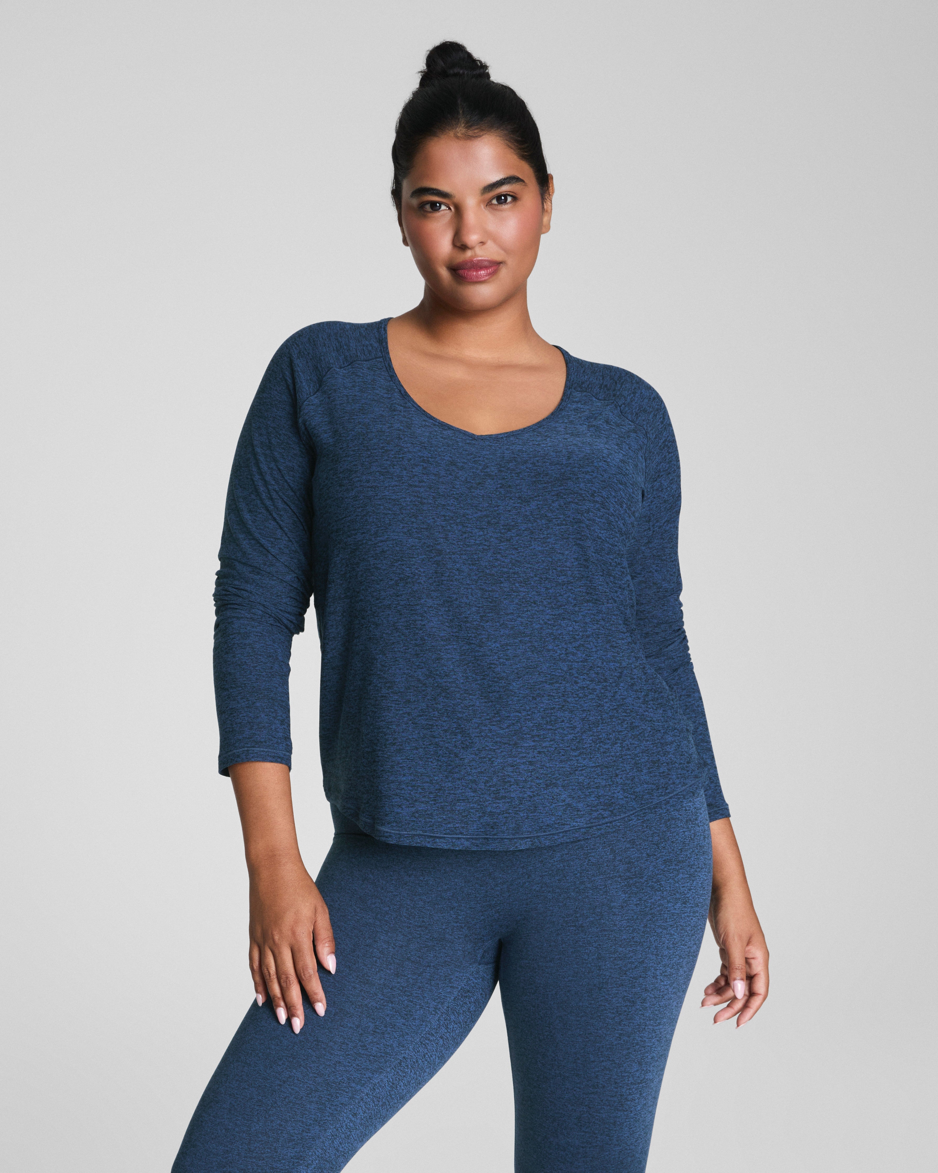 SPANX® SoftStretch V-Neck Long Sleeve Top