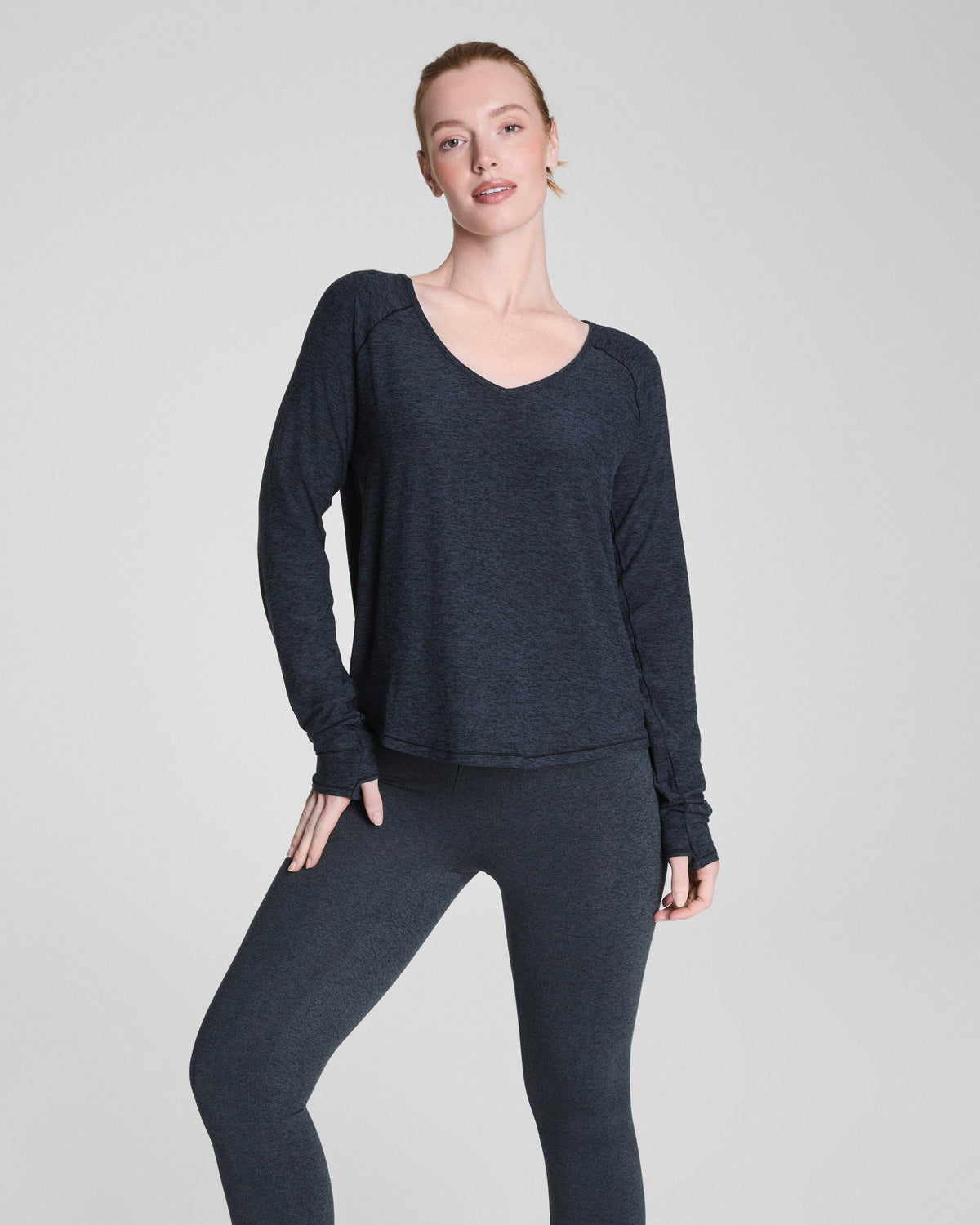 SPANX® SoftStretch V-Neck Long Sleeve Top