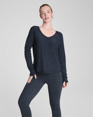 SPANX® SoftStretch V-Neck Long Sleeve Top
