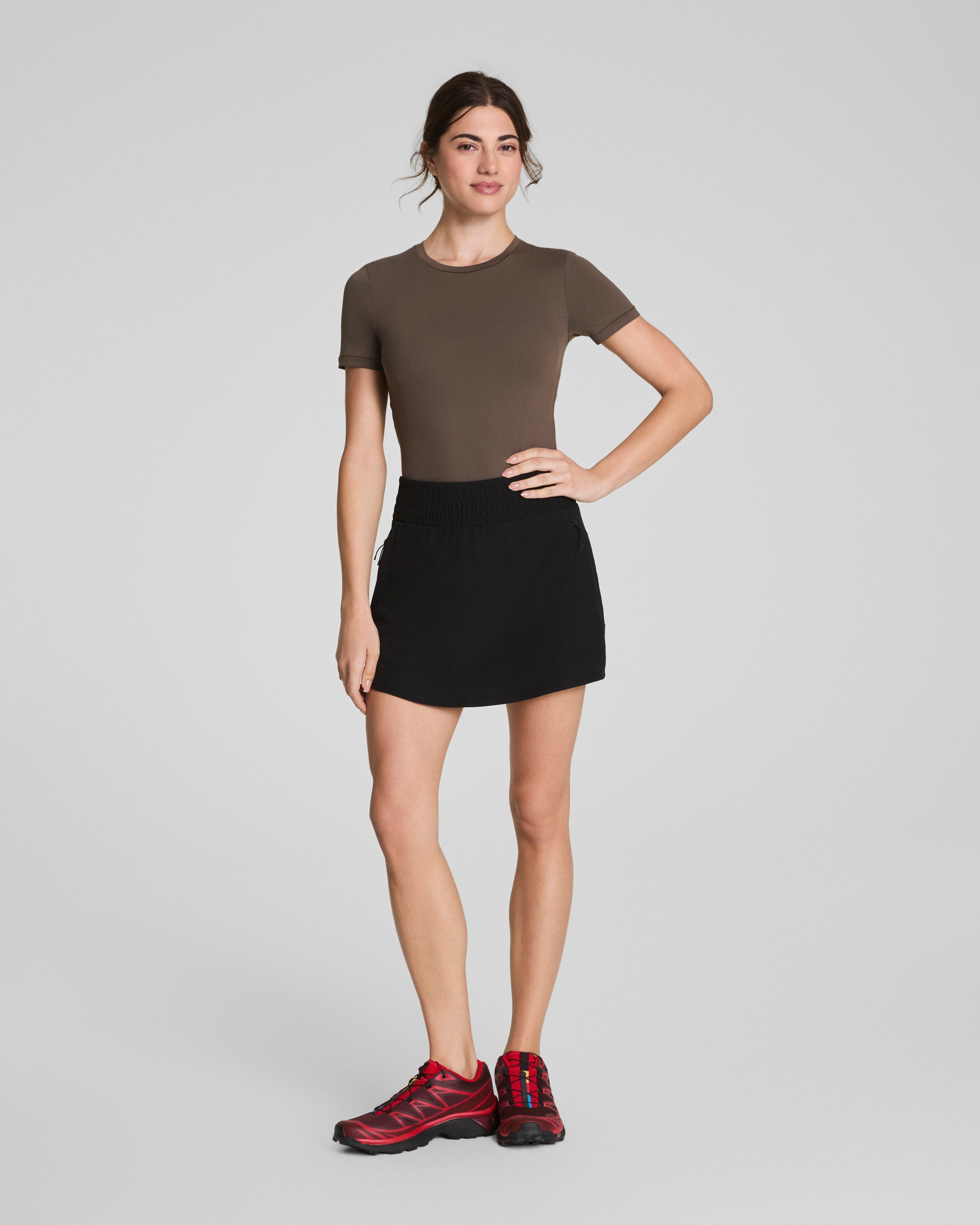 SPANX® On the Move Mini Skort, 4"  Very Black