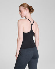 SPANXsupersmooth™ SoftStretch Rib V-Neck Shelf Tank  Very Black