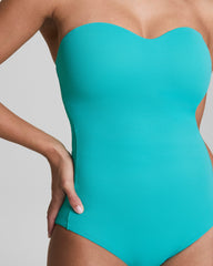 SPANXshape™ Swim Convertible Pique Bandeau One-Piece  Juniper