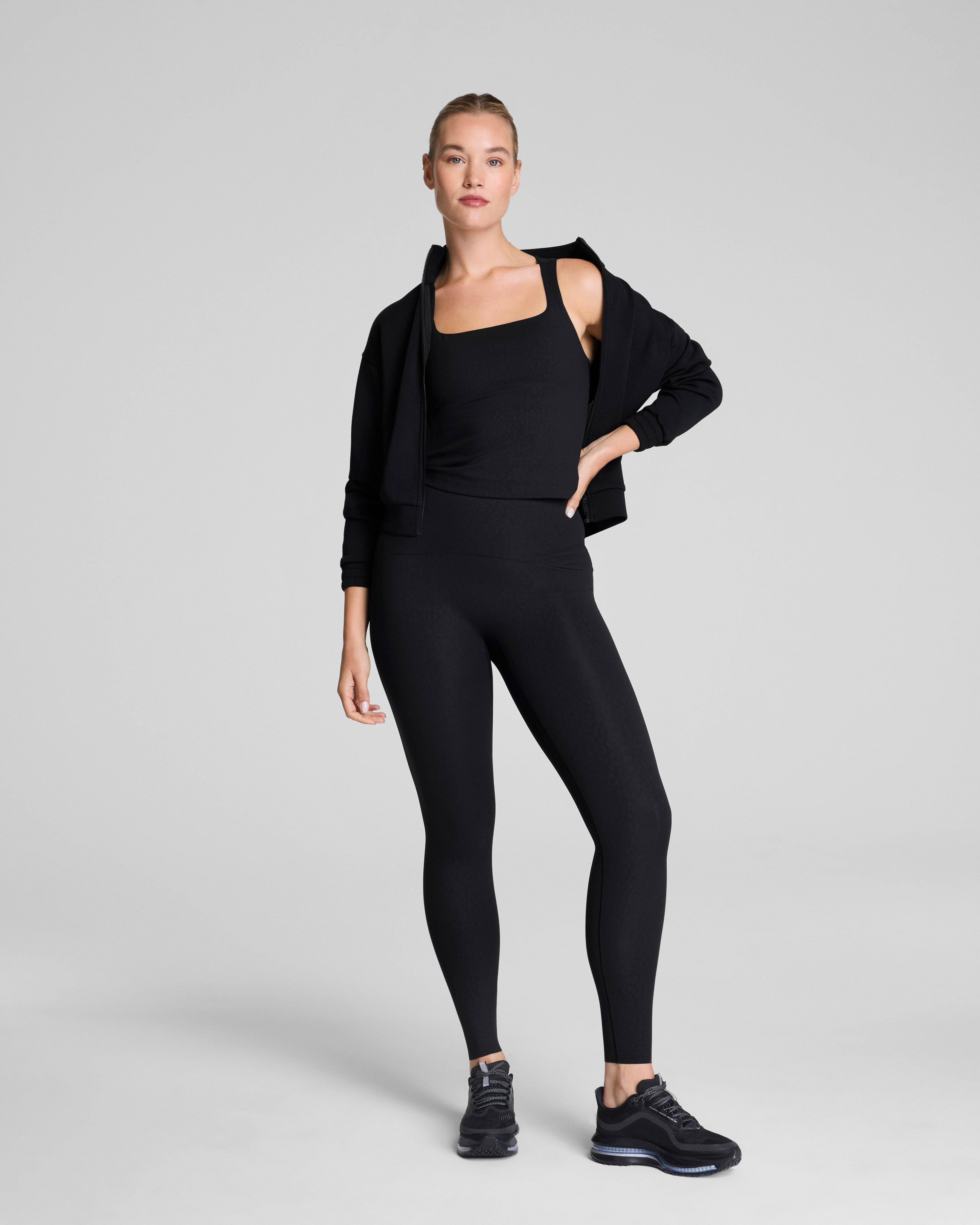 SPANXshape™ Booty Boost® Embossed Leopard Print Full-Length Leggings  Embossed Leopard Print