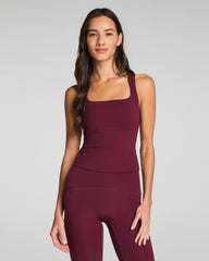 SPANX® BoostUp Square Neck Shelf Tank | Cassis