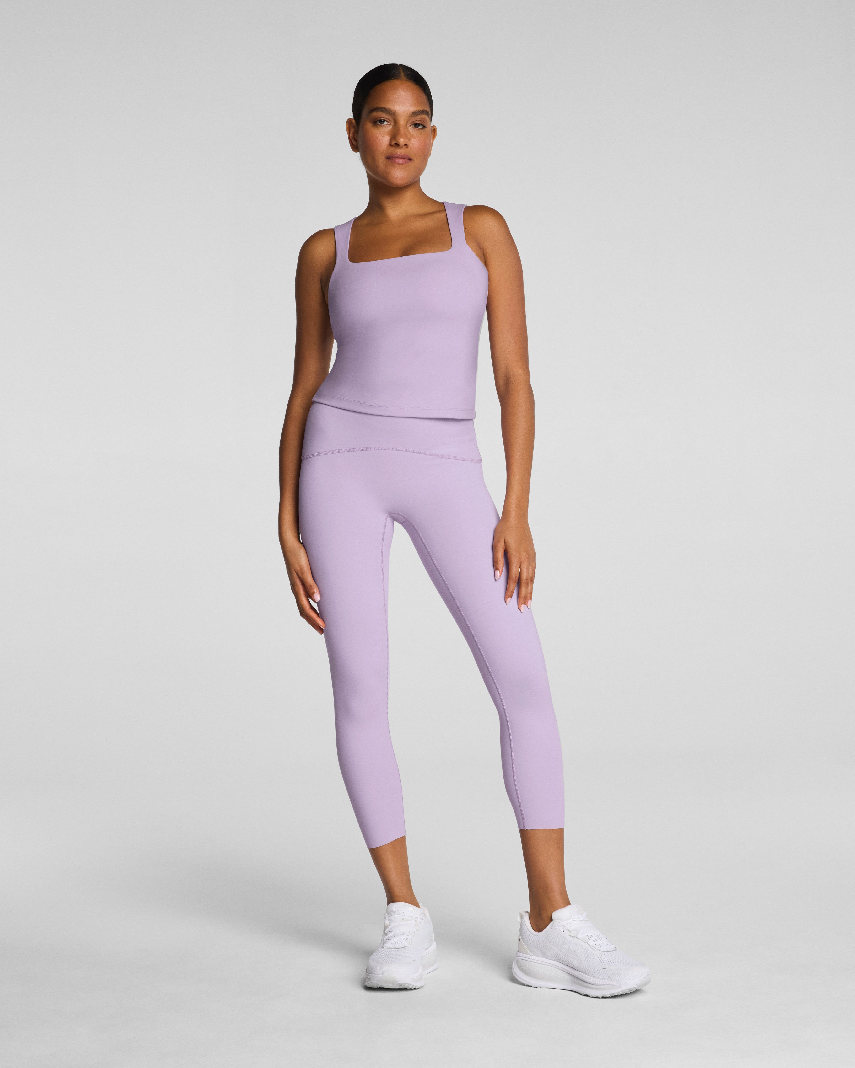SPANX® Get Moving Square Neck Shelf Tank  Verbena