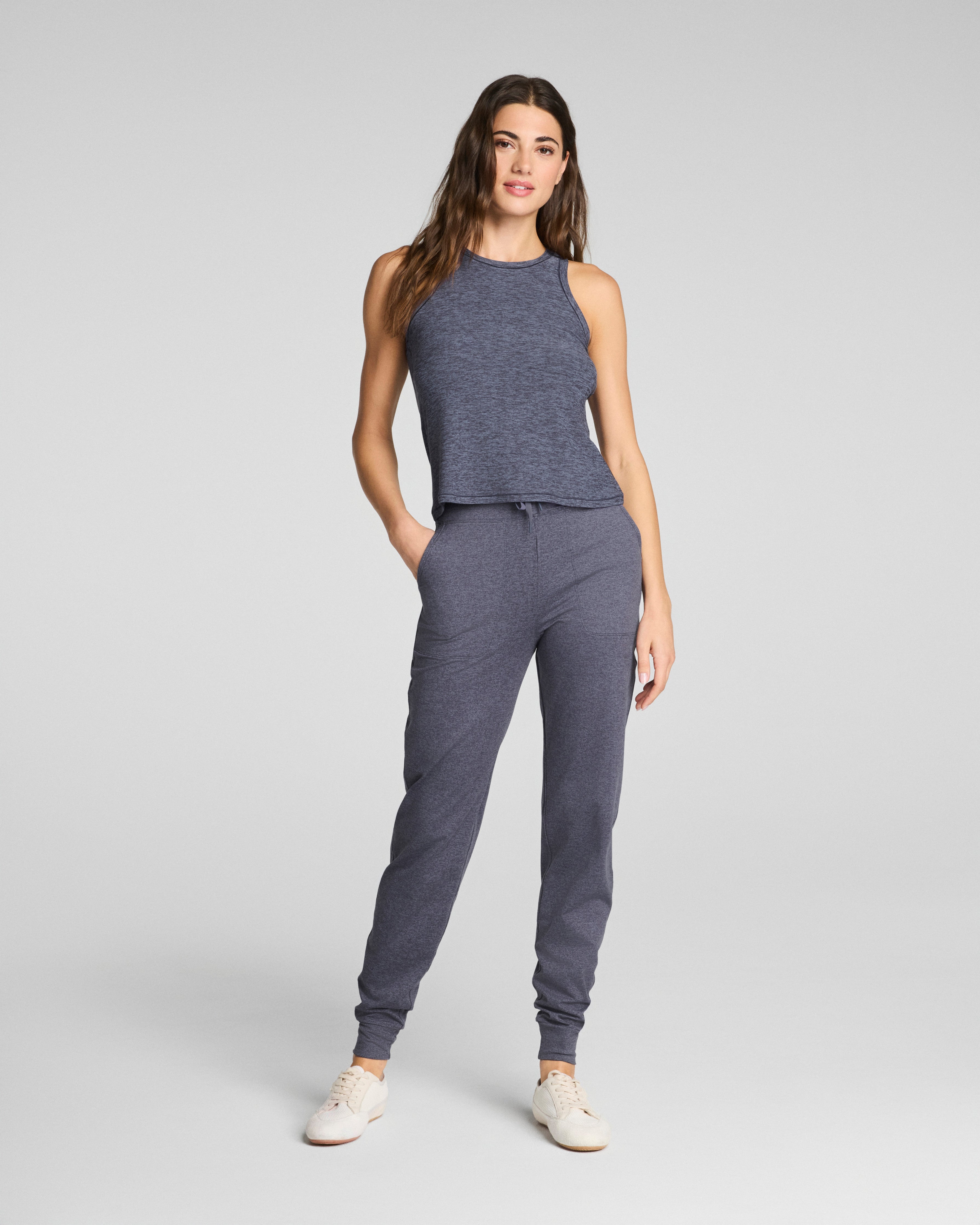 SPANX® SoftStretch Crewneck Tank | Pewter Heather
