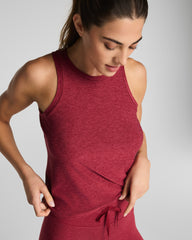 SPANX® SoftStretch Crewneck Tank | Red Merlot Heather