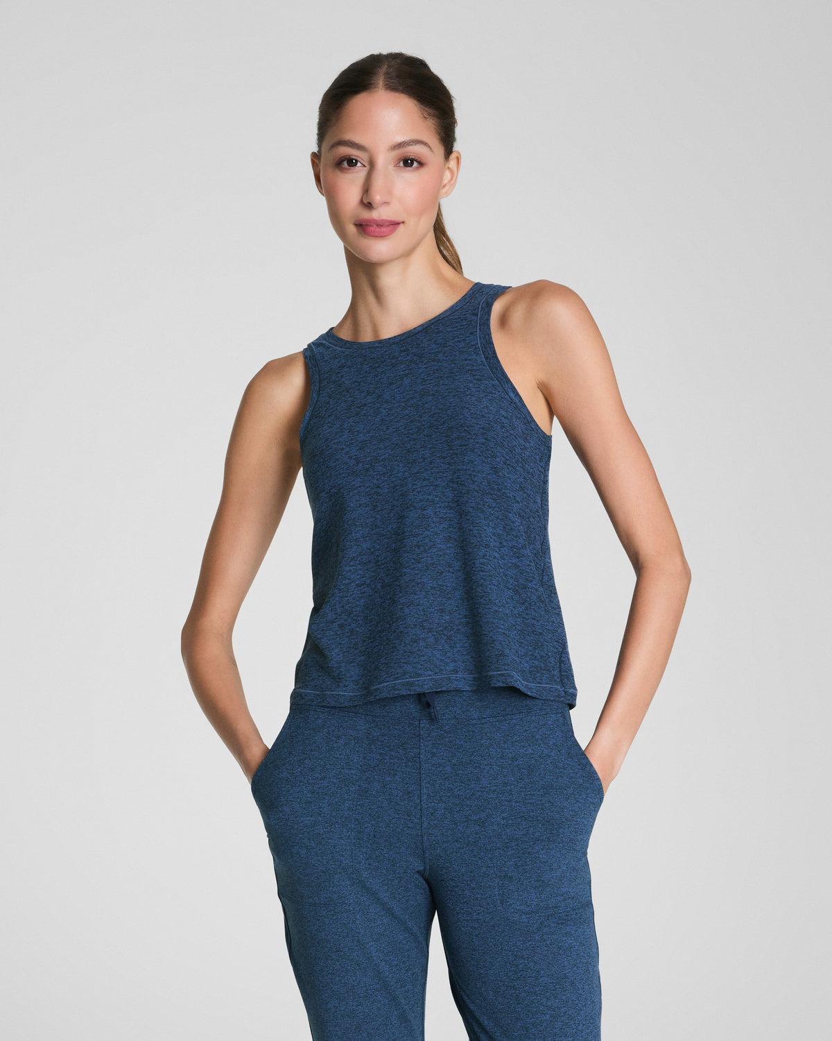SPANX® SoftStretch Crewneck Tank | Timeless Navy / Dark Timeless Navy