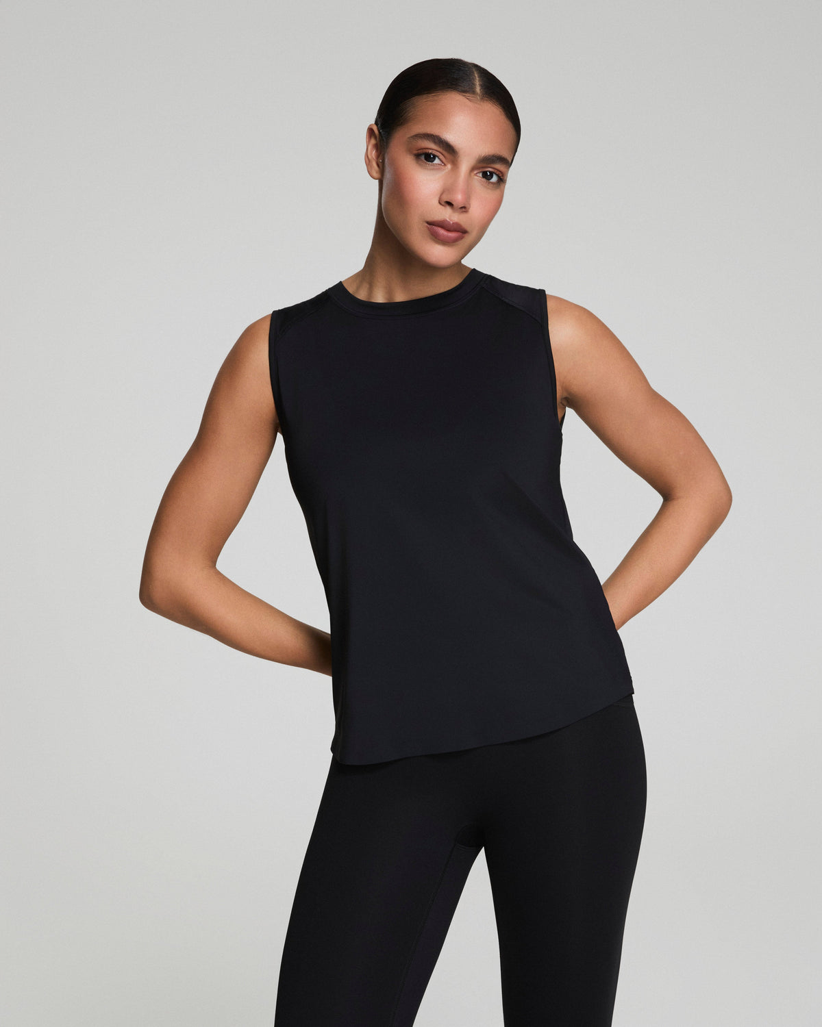SPANX® Activate High Neck Tank  Very Black