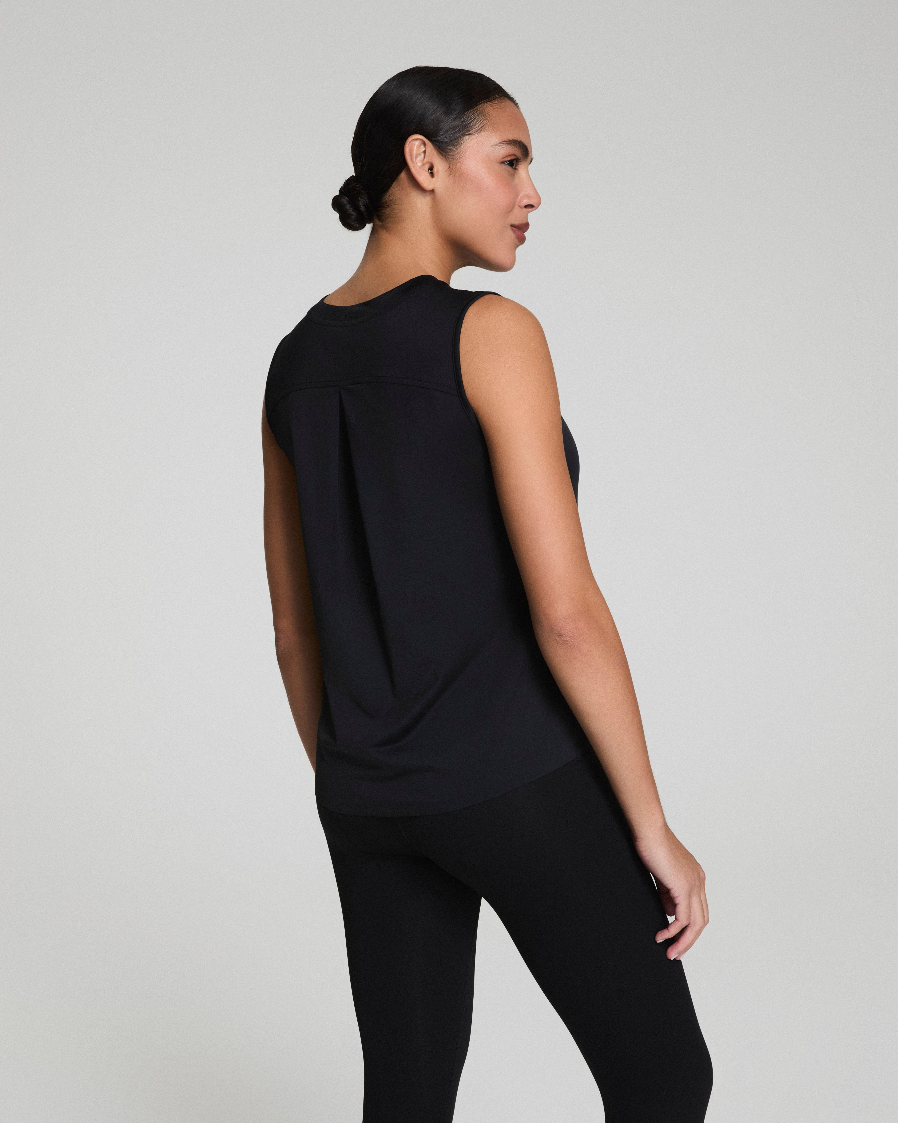 SPANX® Activate High Neck Tank  Very Black