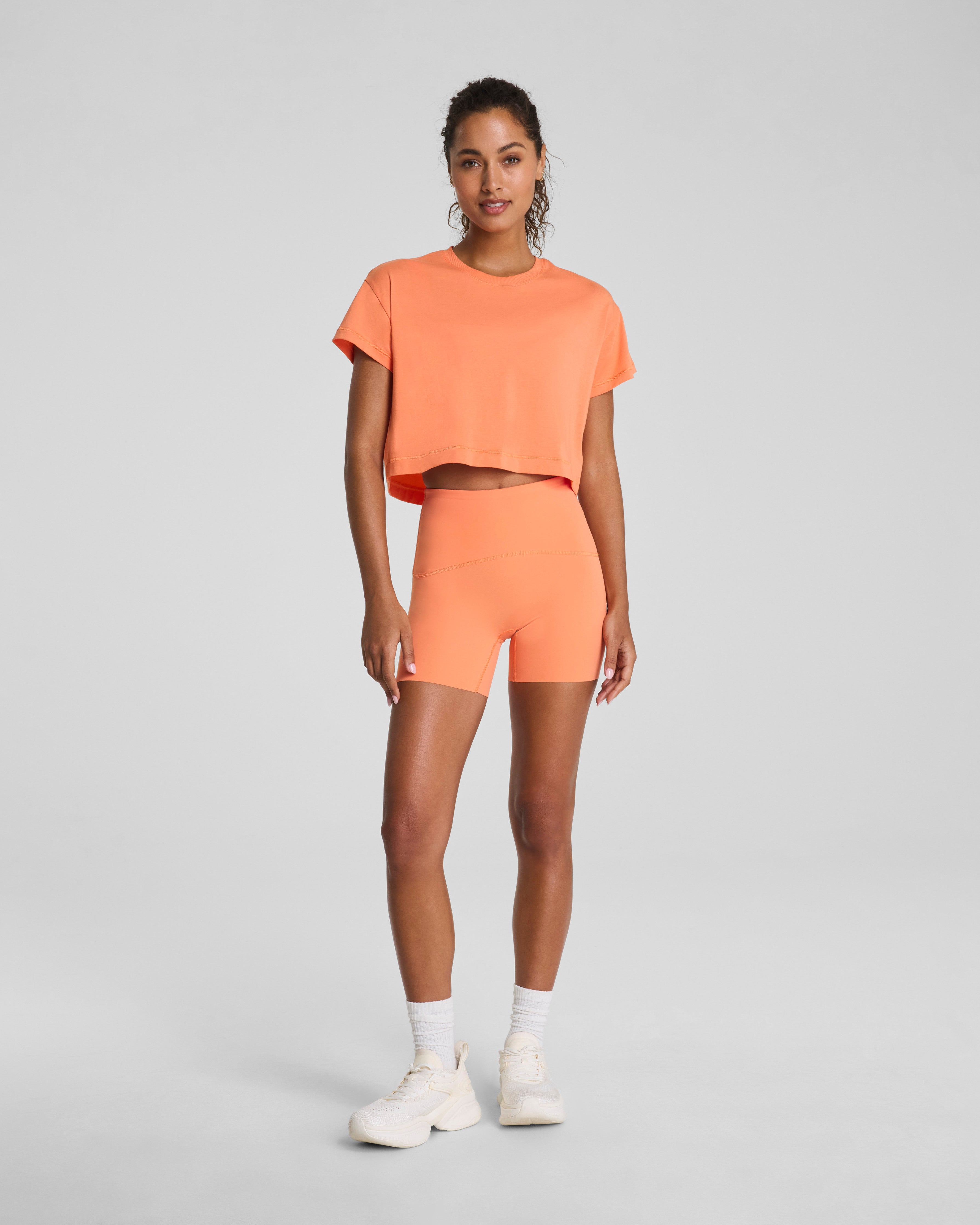 SPANX® BoostUp Cropped Tee | Persimmon