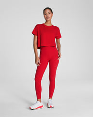 SPANX® Outpace Cropped Tee  Spanx Red
