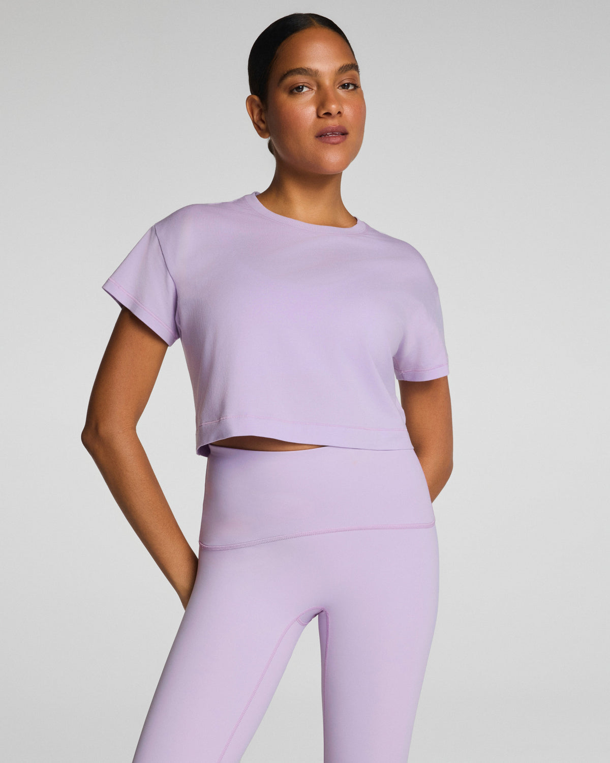SPANX® Outpace Cropped Tee  Verbena