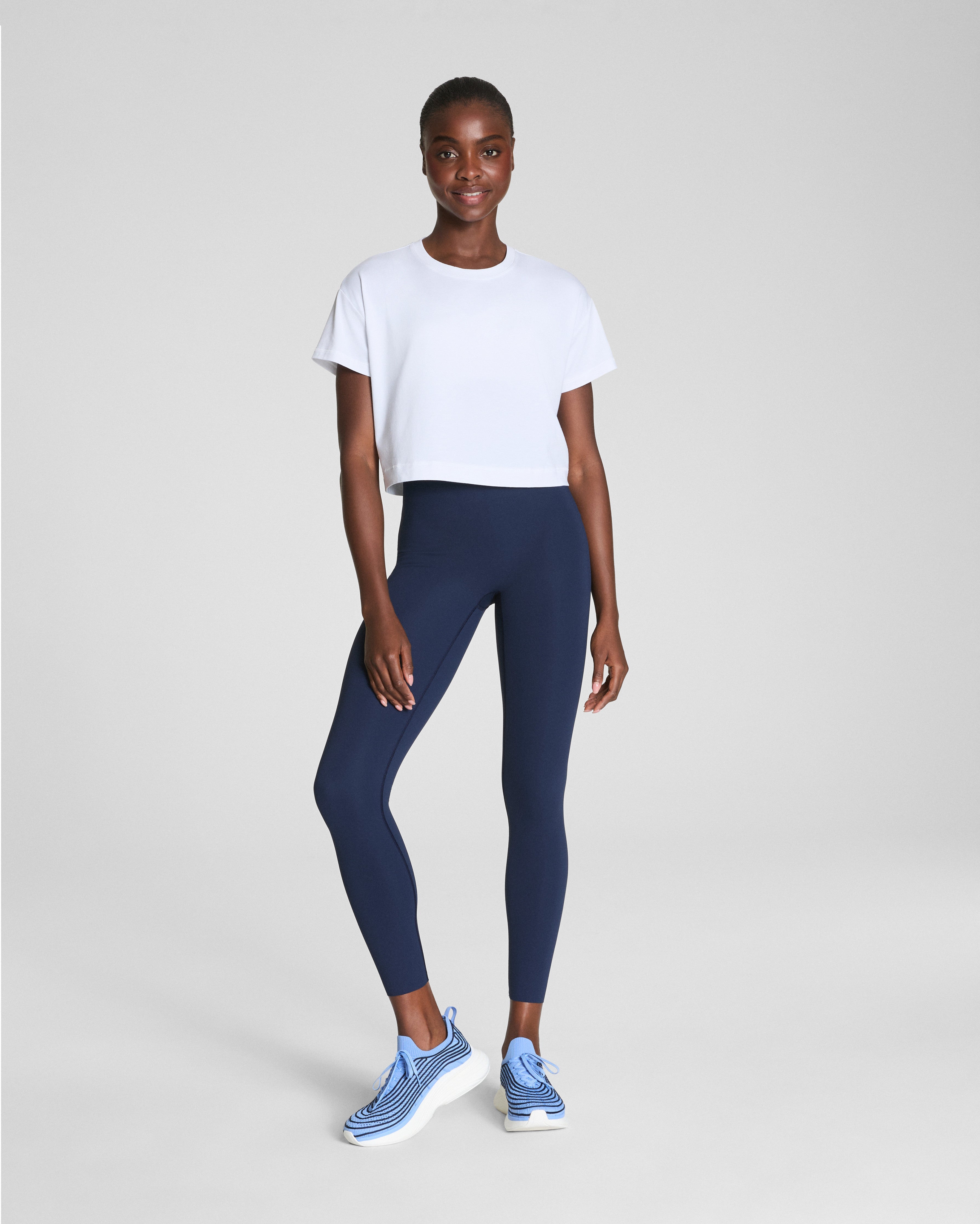 SPANX® BoostUp Cropped Tee | Vivid White