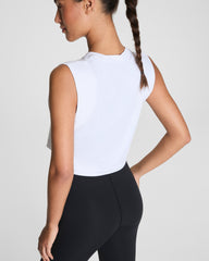 SPANX® Outpace Cropped Tank  Vivid White