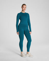 SPANXshape™ Booty Boost® Full-Length Leggings with SecretSweat Tech  Light Emerald Bay