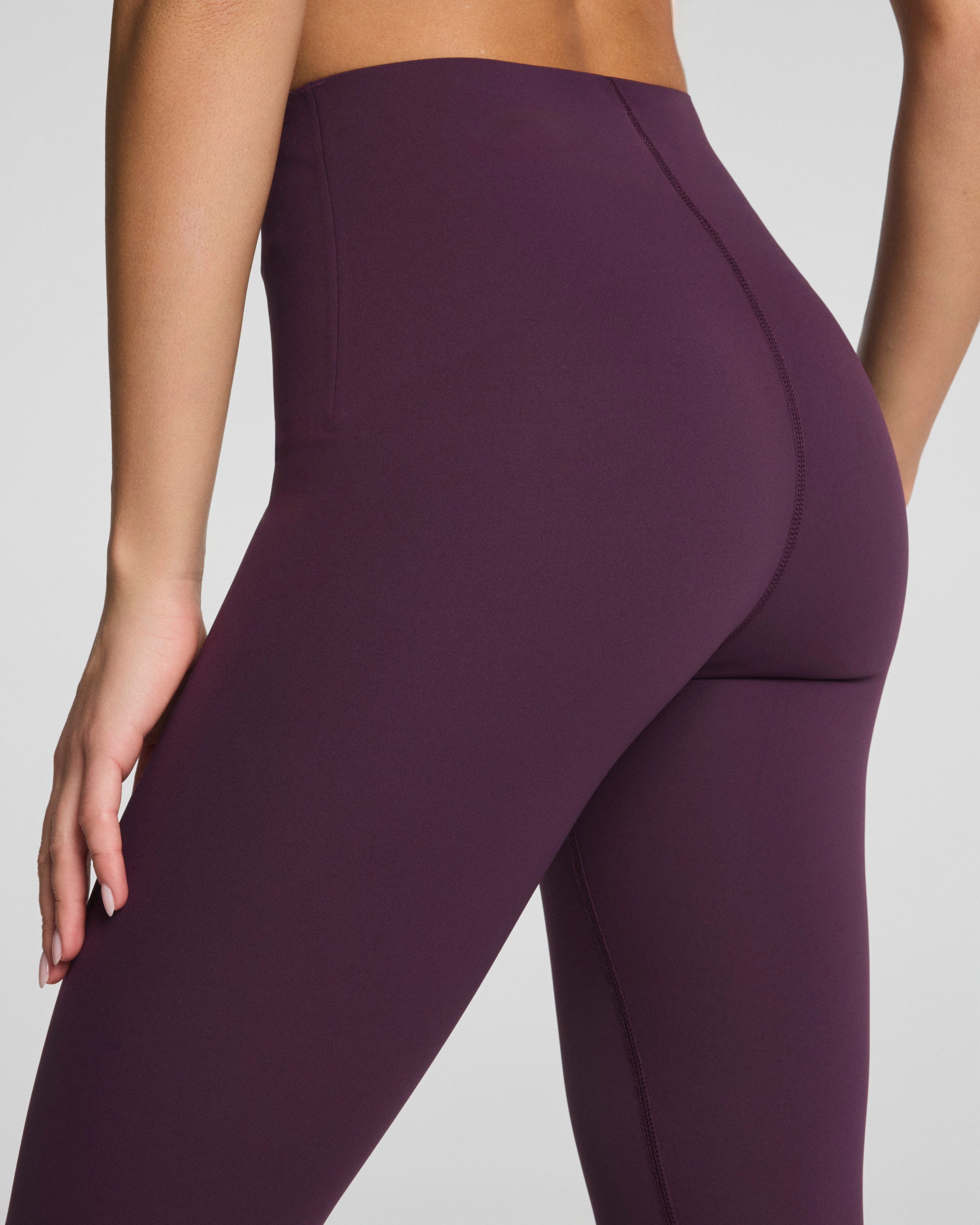 SPANXshape™ BodyLine Cropped Leggings with Mid-Tummy Compression, 19" | Blackberry