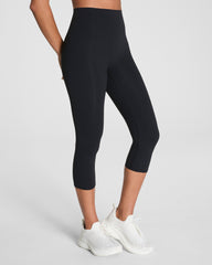 SPANXshape™ BodyLine Cropped Leggings with Mid-Tummy Compression, 19" | Very Black