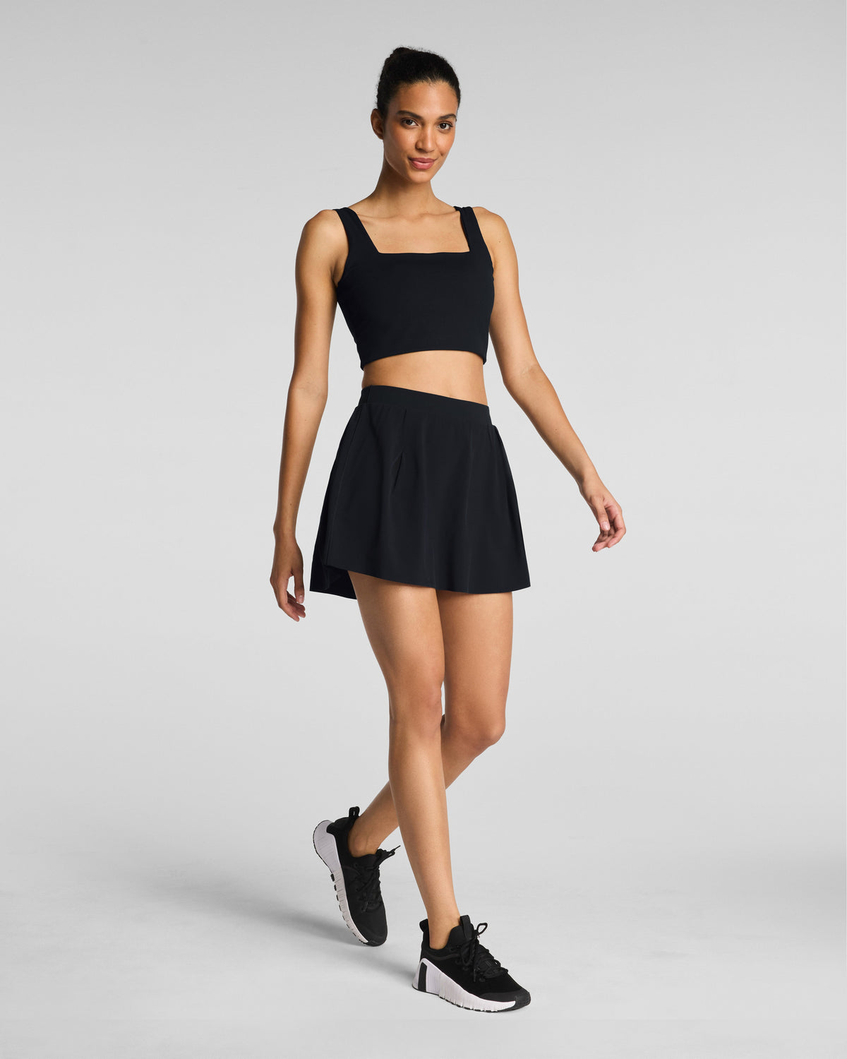 SPANXshape™ BoostUp Pleated Skort, 14" | Very Black