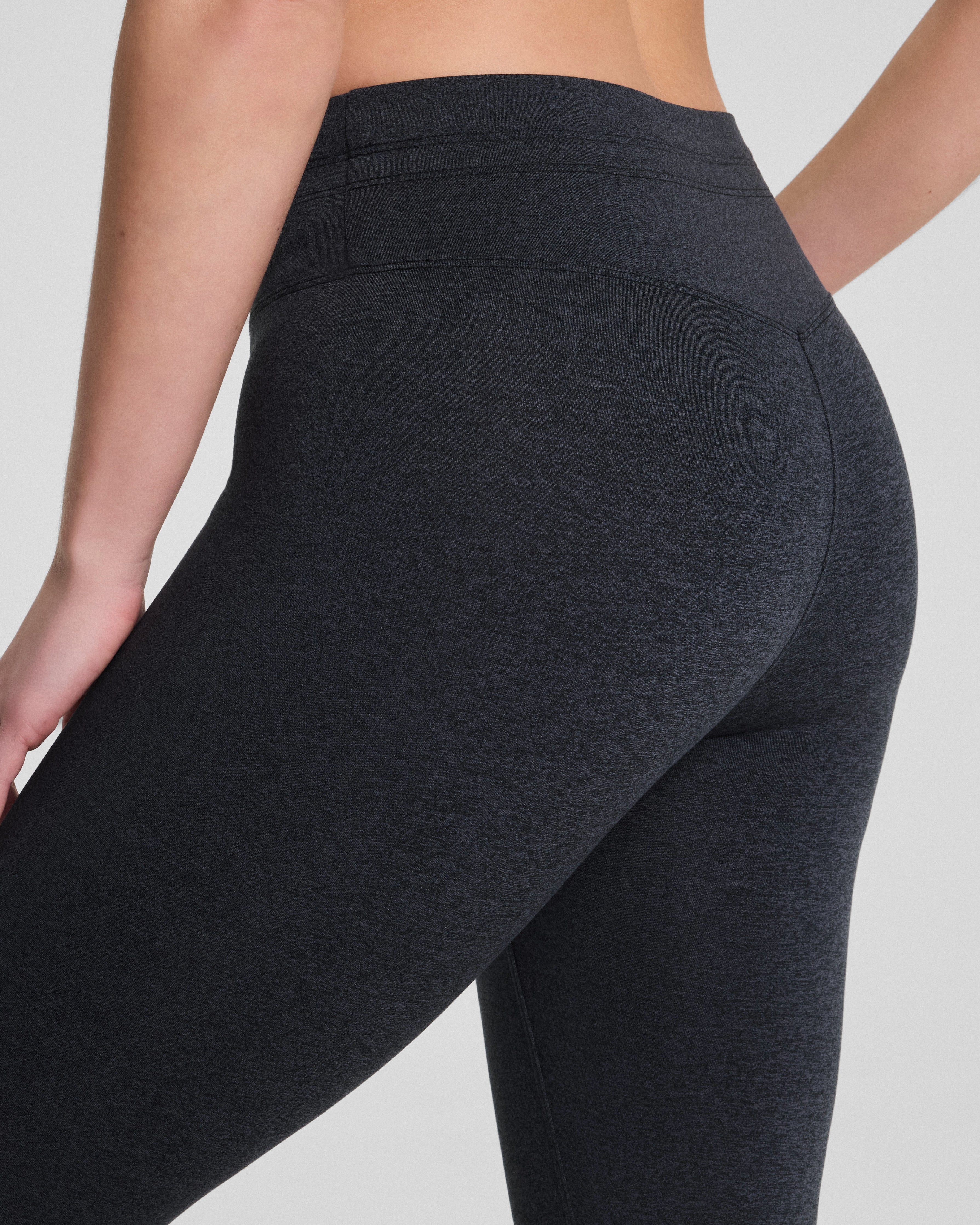 SPANX® SoftStretch 7/8 Leggings | Very Black/Light Very Black