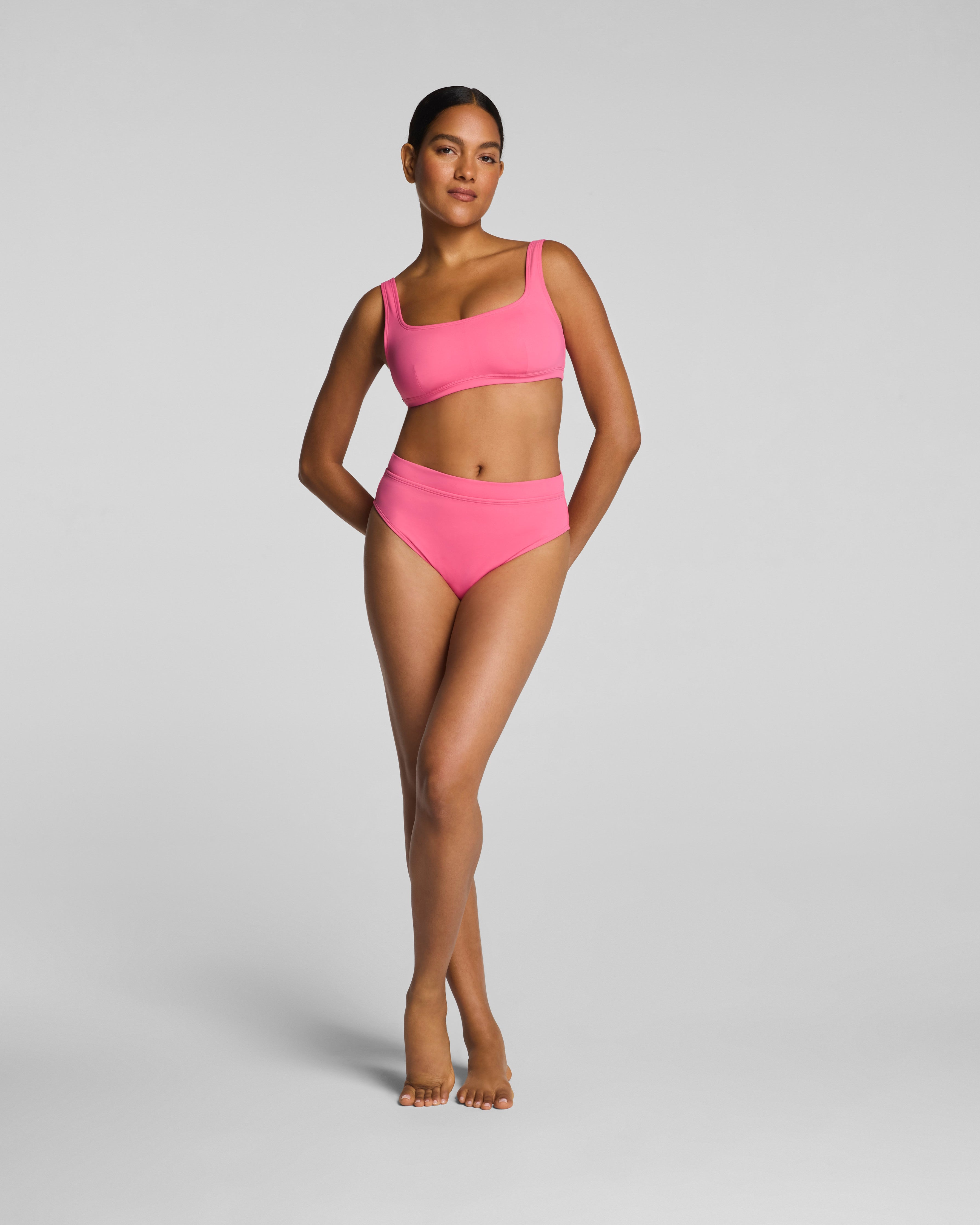 SPANXshape™ Swim Hi-Rise Cheeky Bikini Bottom | Hibiscus