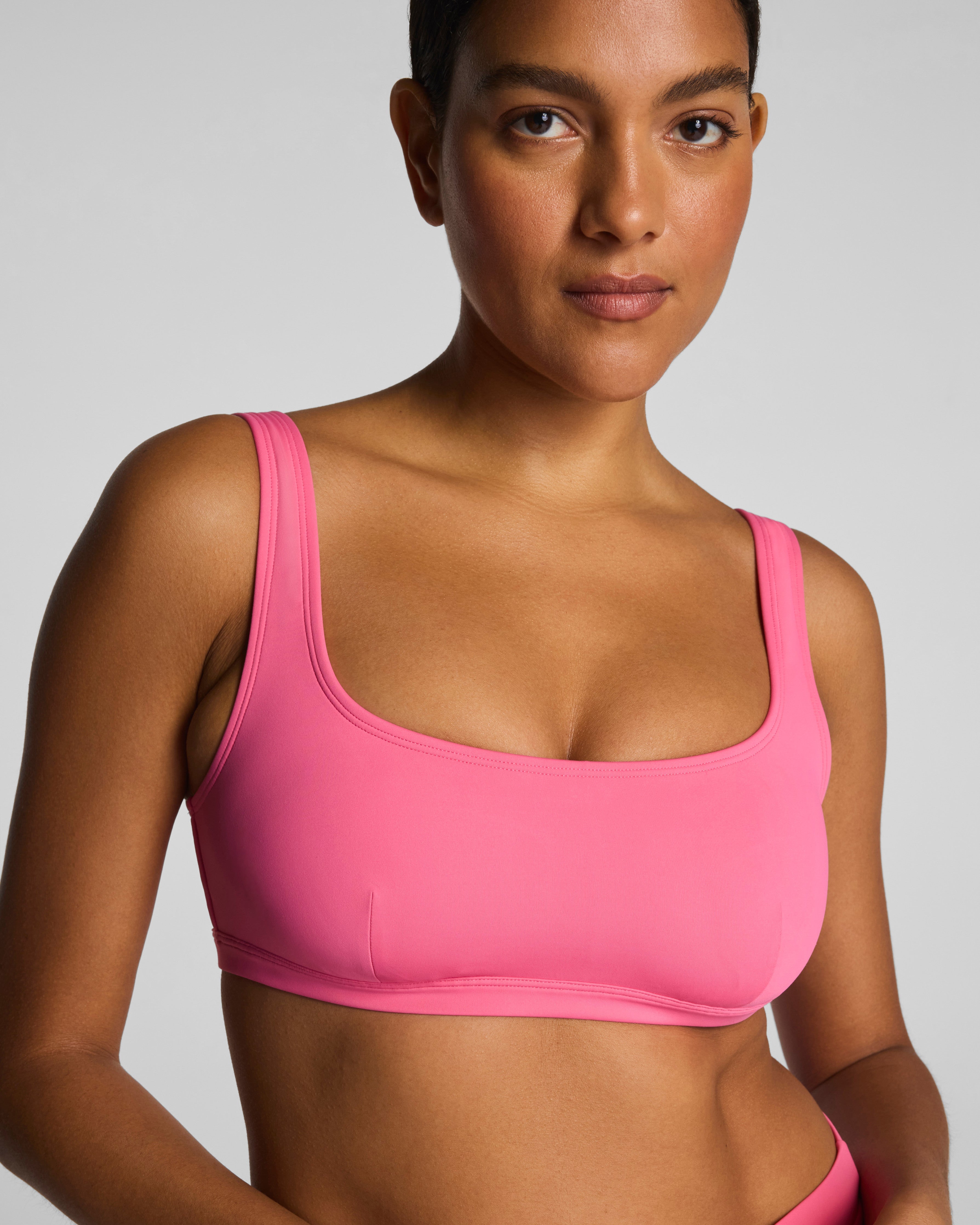 SPANXshape™ Swim Scoop Neck Bikini Top | Hibiscus