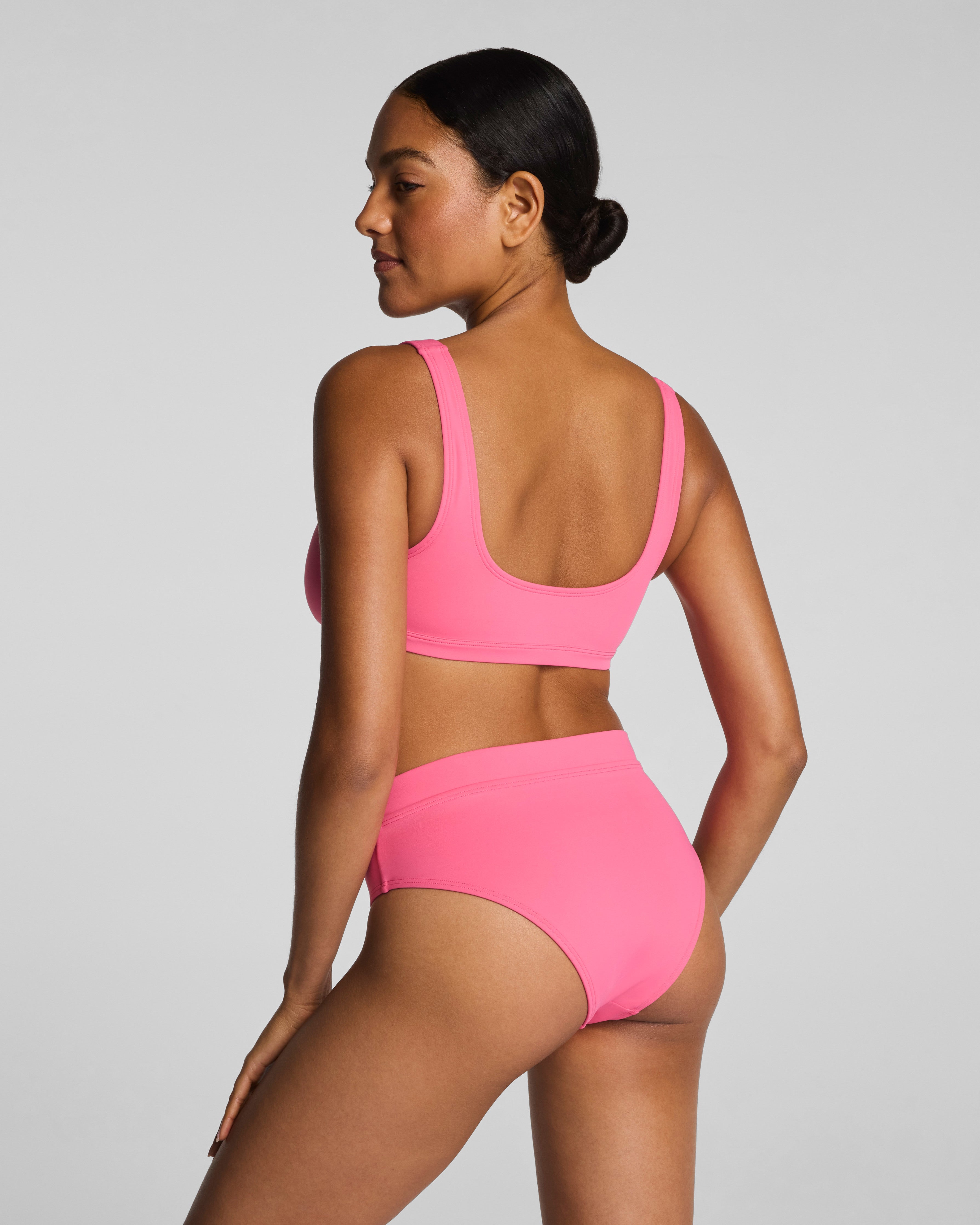 SPANXshape™ Swim Scoop Neck Bikini Top | Hibiscus