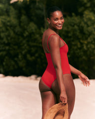 SPANXshape™ Swim Bandeau One Piece | SPANX® Red