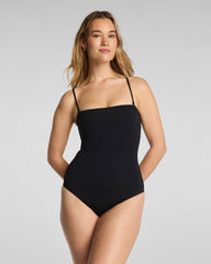 SPANXshape™ Swim Bandeau One Piece | Very Black