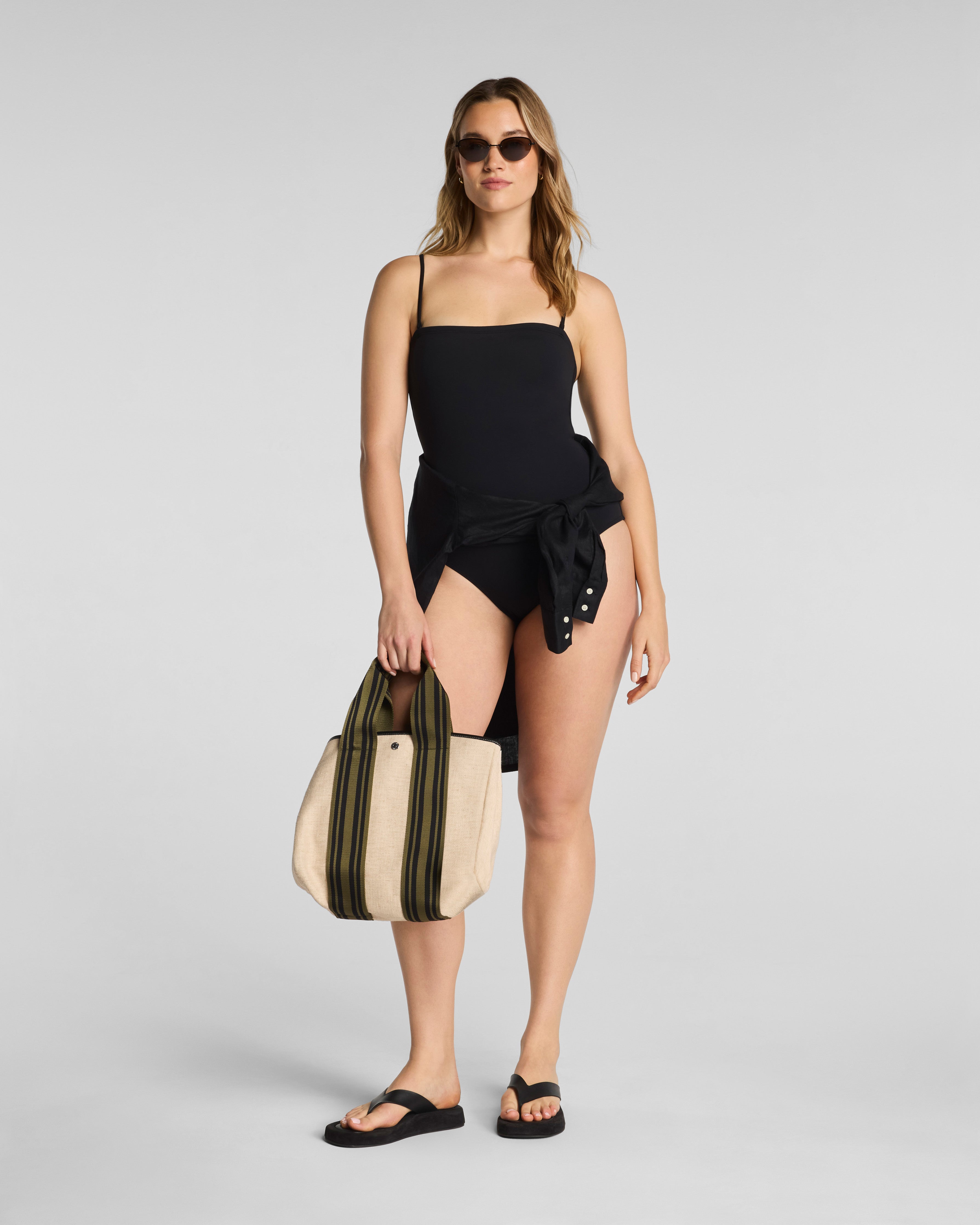 SPANXshape™ Swim Bandeau One Piece | Very Black