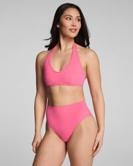 SPANXshape™ Swim Halter Bikini Top | Hibiscus
