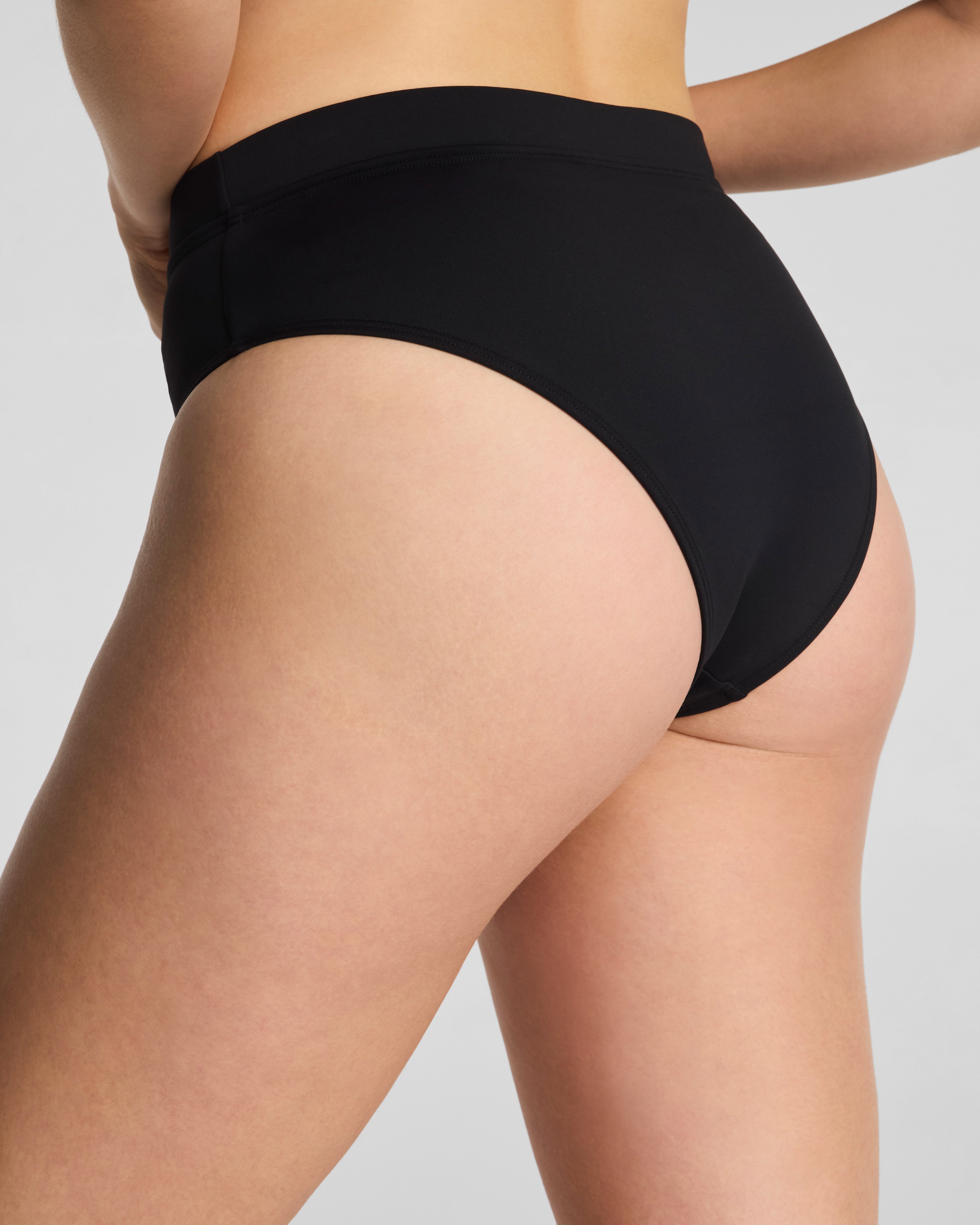 SPANXshape™ Swim Hi-Rise Cheeky Bikini Bottom | Very Black