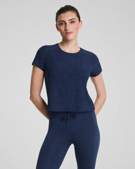 SPANX® SoftStretch Crewneck Tee | Timeless Navy/Dark Timeless Navy