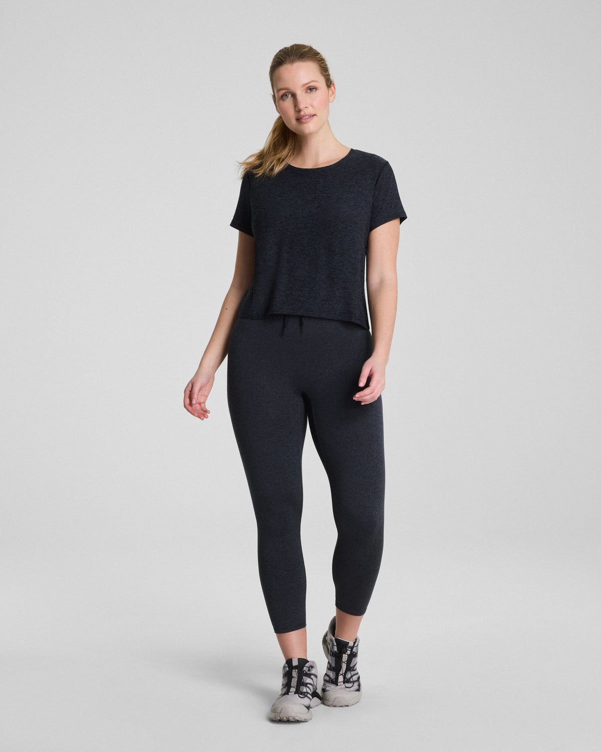 SPANX® SoftStretch 7/8 Leggings | Very Black/Light Very Black
