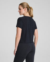 SPANX® SoftStretch Crewneck Tee | Very Black/Light Very Black